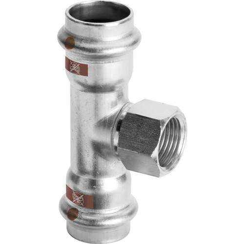 Viega Temponox T-stuk pers x bndr. x pers 28 x 3/4 x 28 810917