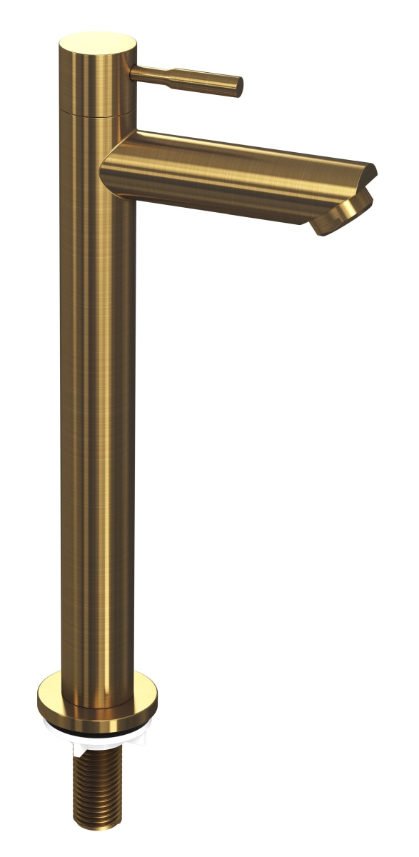 INK fonteinkraan koudwater staand hoog model 9902304 Brushed mat goud