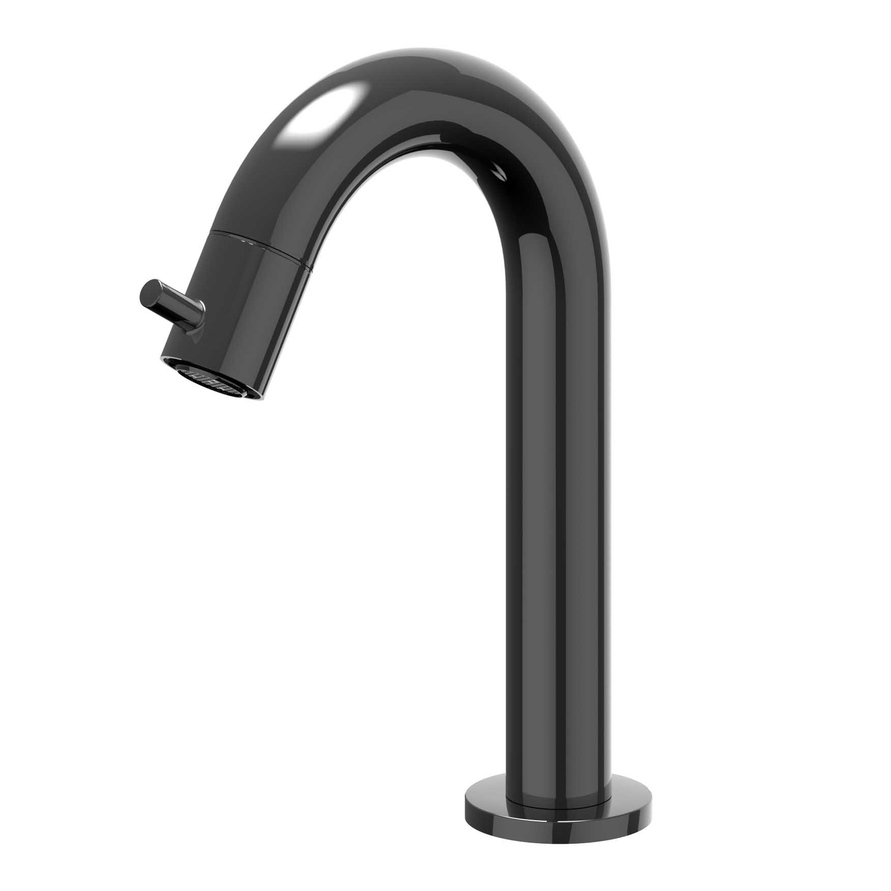 IVY Bond Fonteinkraan gebogen staand model S 6401057 Zwart chroom PVD