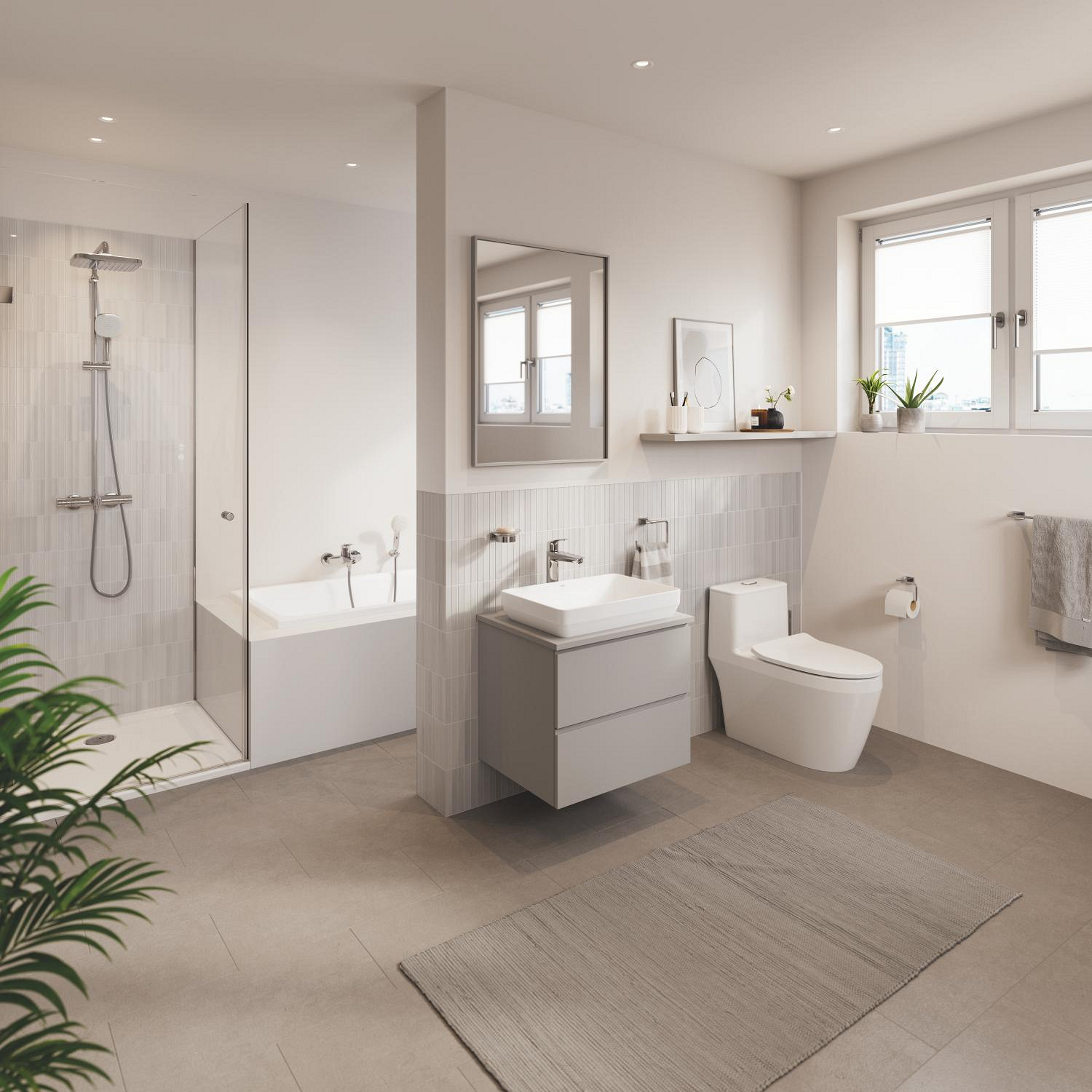Grohe Eurosmart badmengkraan open greep 25241003