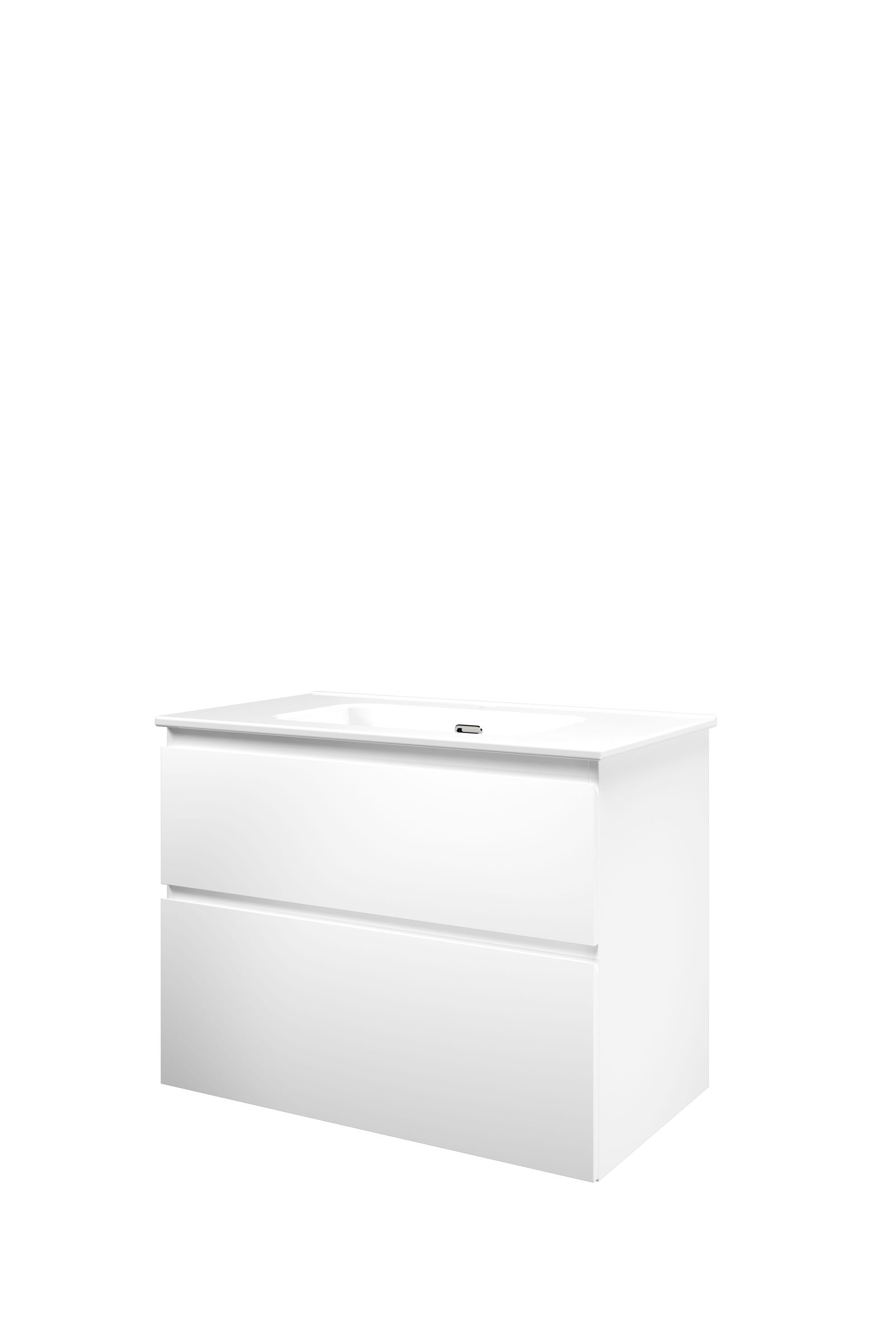 Proline set porselein Elegant wast. met 1 krgt. en onderk. a-sym. 1815235 Mat wit/Glans wit H620xB800xD460