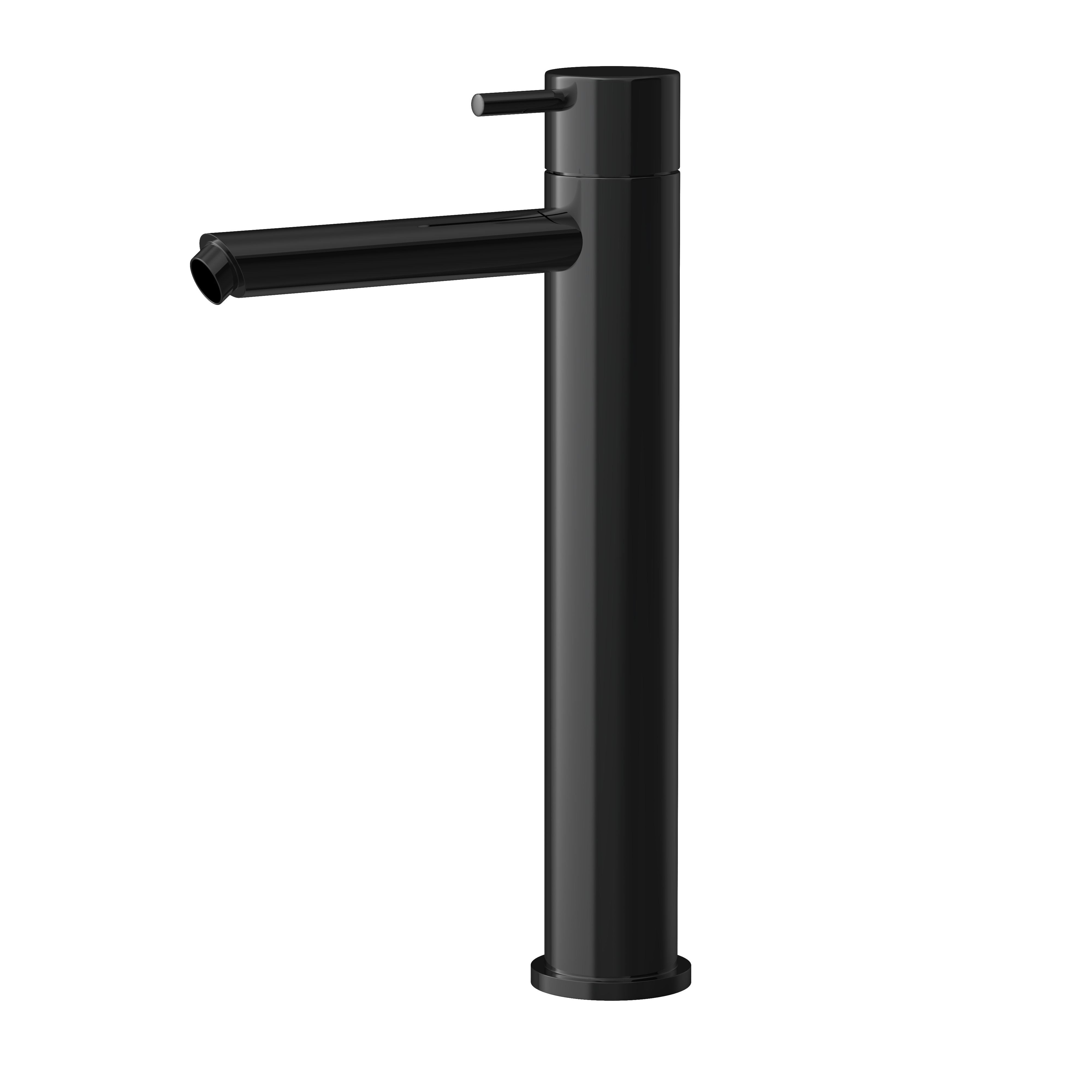 Hotbath Cobber wastafelmengkraan zonder waste CB003HSPBP Gepolijst zwart PVD