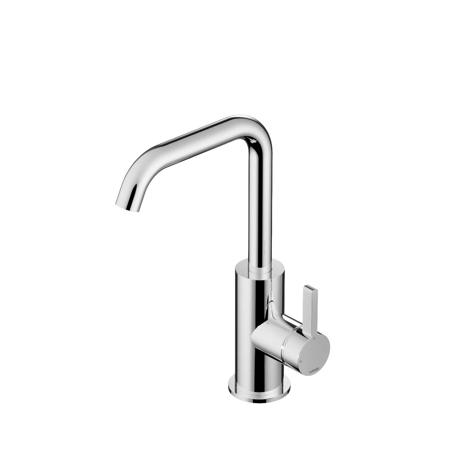 Hotbath Ace wastafelmengkraan m. drabare uitloop zonder waste AC004CR Chroom