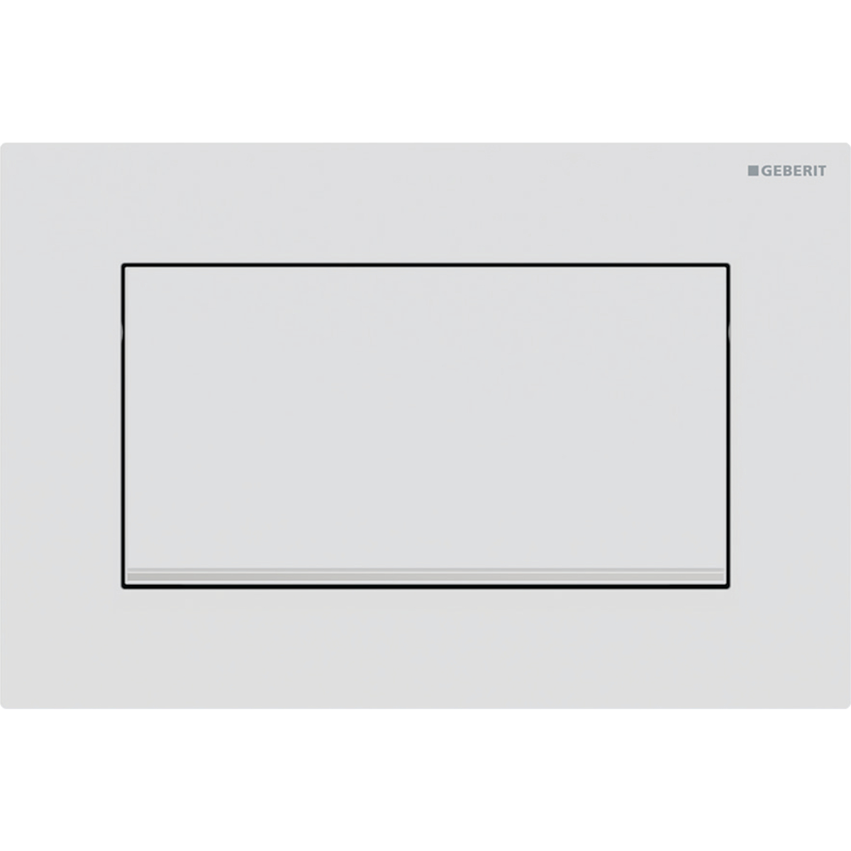 Geberit Sigma10 bedieningsplaat 2- toets square matwit easy-to-clean 115.893.JT.1