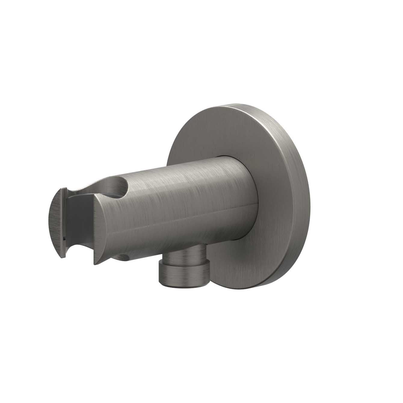 IVY Toebehoren Wandsteun met ge┤ntegreerde wateruitlaat 1/2 6900206 gebr. metal black PVD