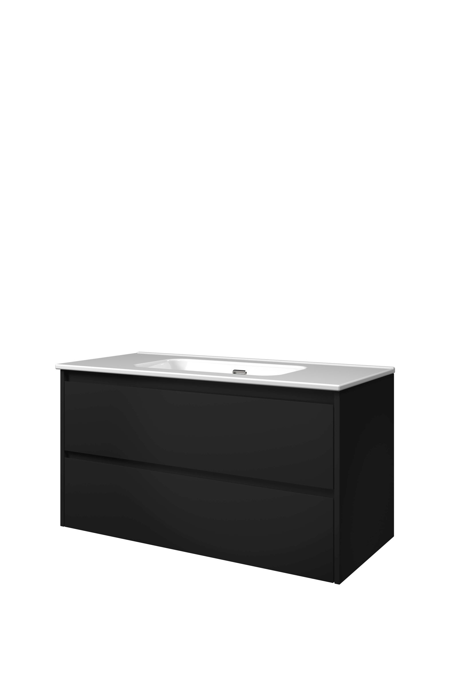 Proline set porselein Elegant wast. z. krgt. en onderk. sym. 1815146 Mat zwart/Glans wit H540xB1000xD460