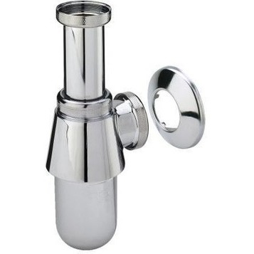 Viega chroom bekersifon m/rozet z/muurbuis 1 1/4 (106164)