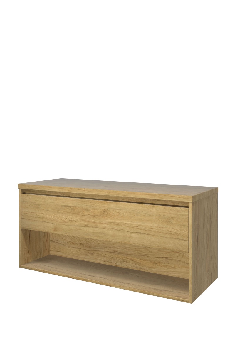 Proline set Top afdekplaat en onderk. met schap 1817232 Ideal oak H552xB1200xD460
