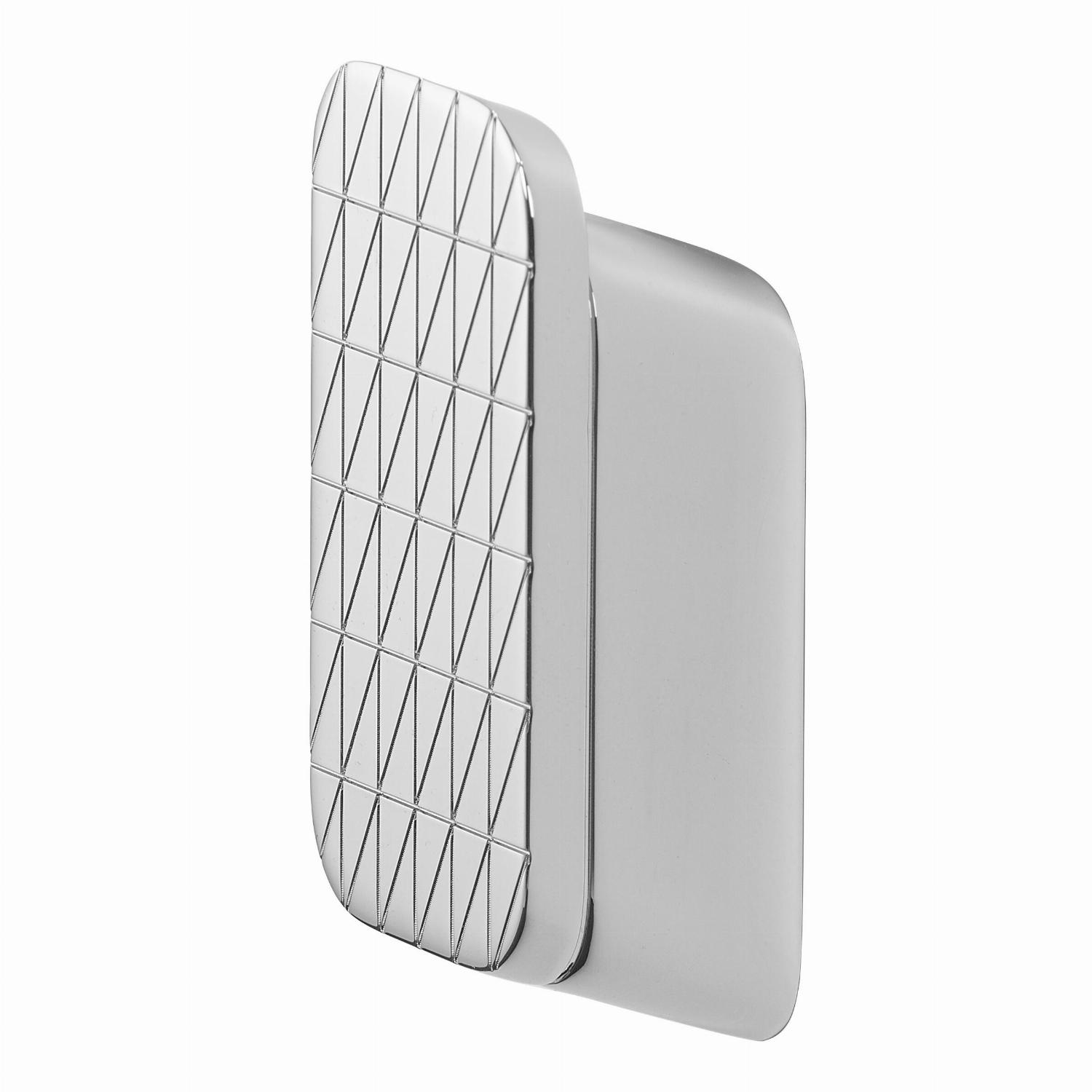 Geesa Shift handdoekhaak medium chr. met driehoekpatroon chr. 919967-02-92