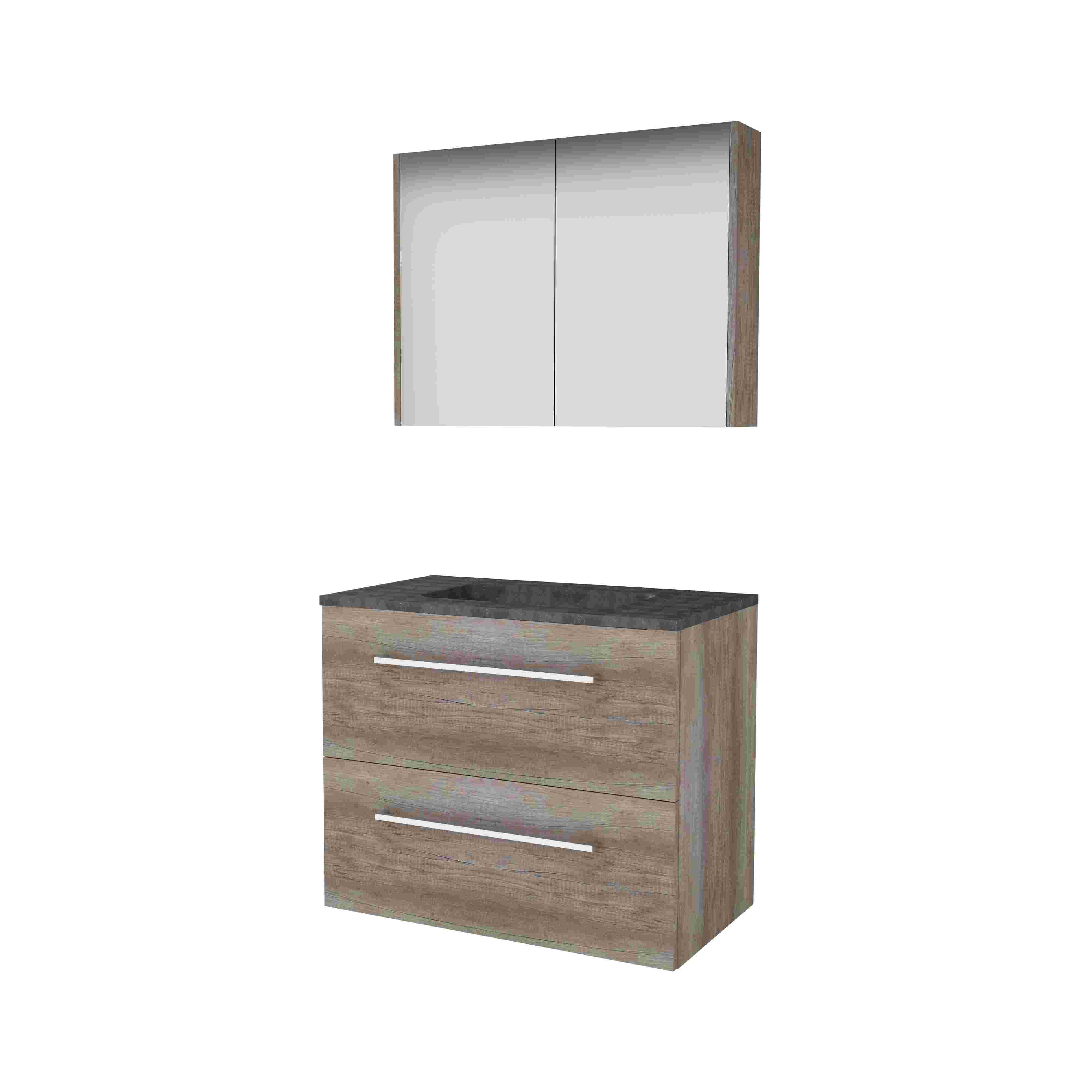 Basic Comfort 46 onderk. m. gr. incl. 2 la + hardst. wast. z. krgt. incl. sp.kast B800xD460 Scotch Oak / 1813368