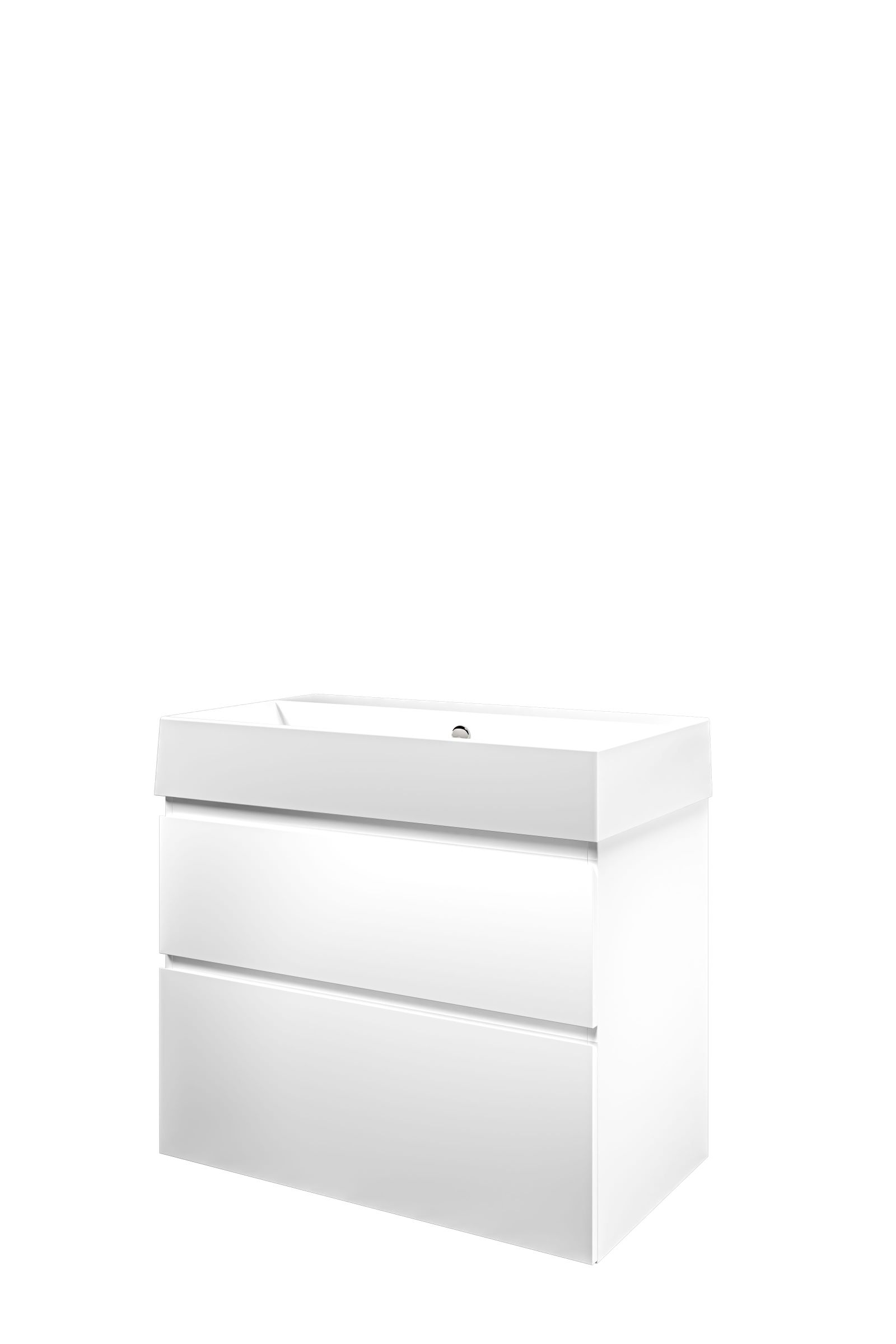 Proline set porselein Loft wast. z. krgt. en onderk. a-sym. 1815525 Mat wit/Glans wit H700xB800xD460