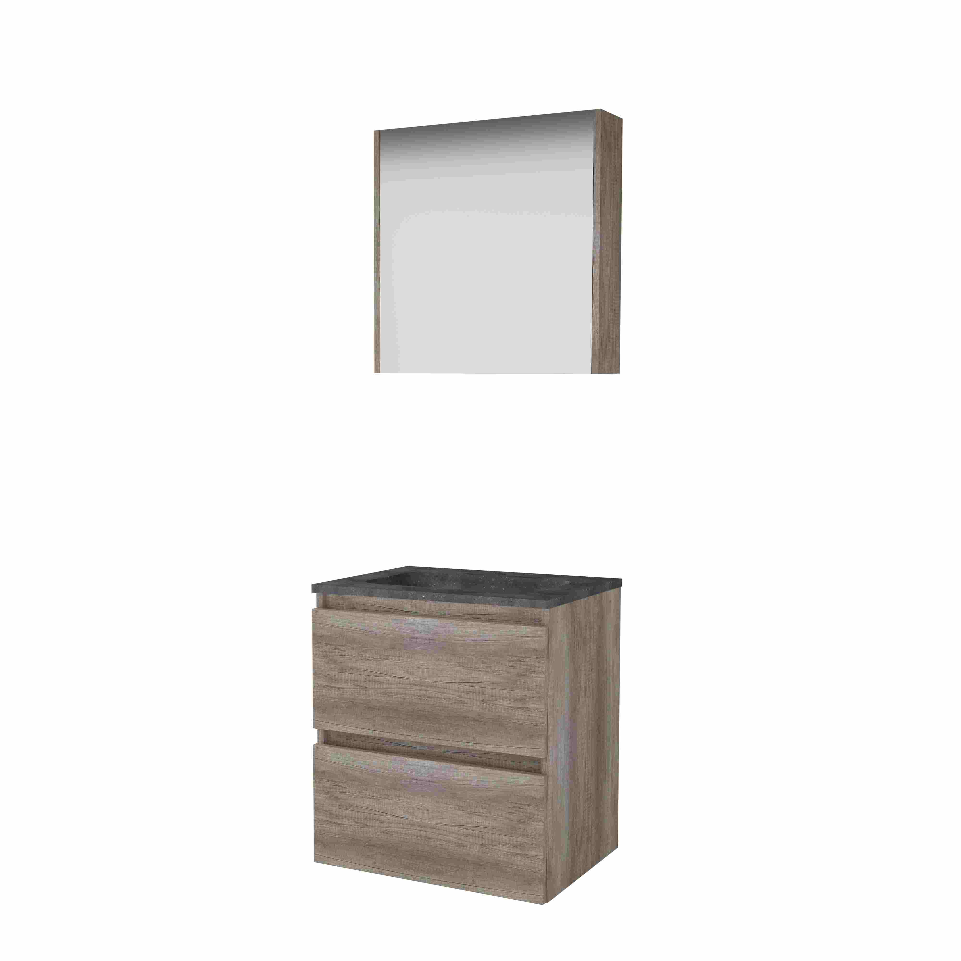 Basic Comfort 46 onderk. GL incl. 2 la + hardst. wast. incl. 1 krgt. incl. sp.kast B600xD460 Scotch Oak / 1813155