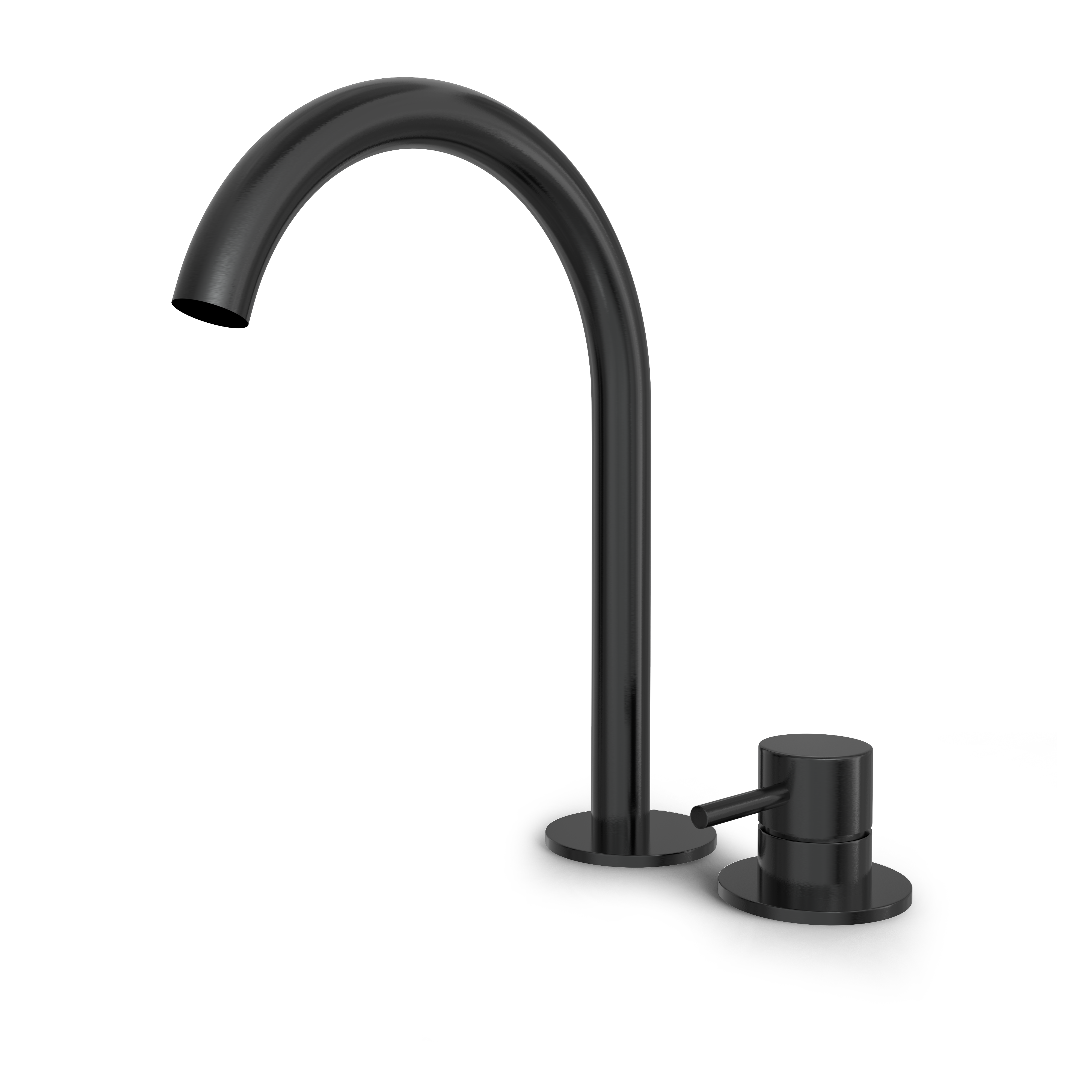 Hotbath BUDDY wastafelmengkraan 2 gats B123MBP Geborsteld zwart PVD