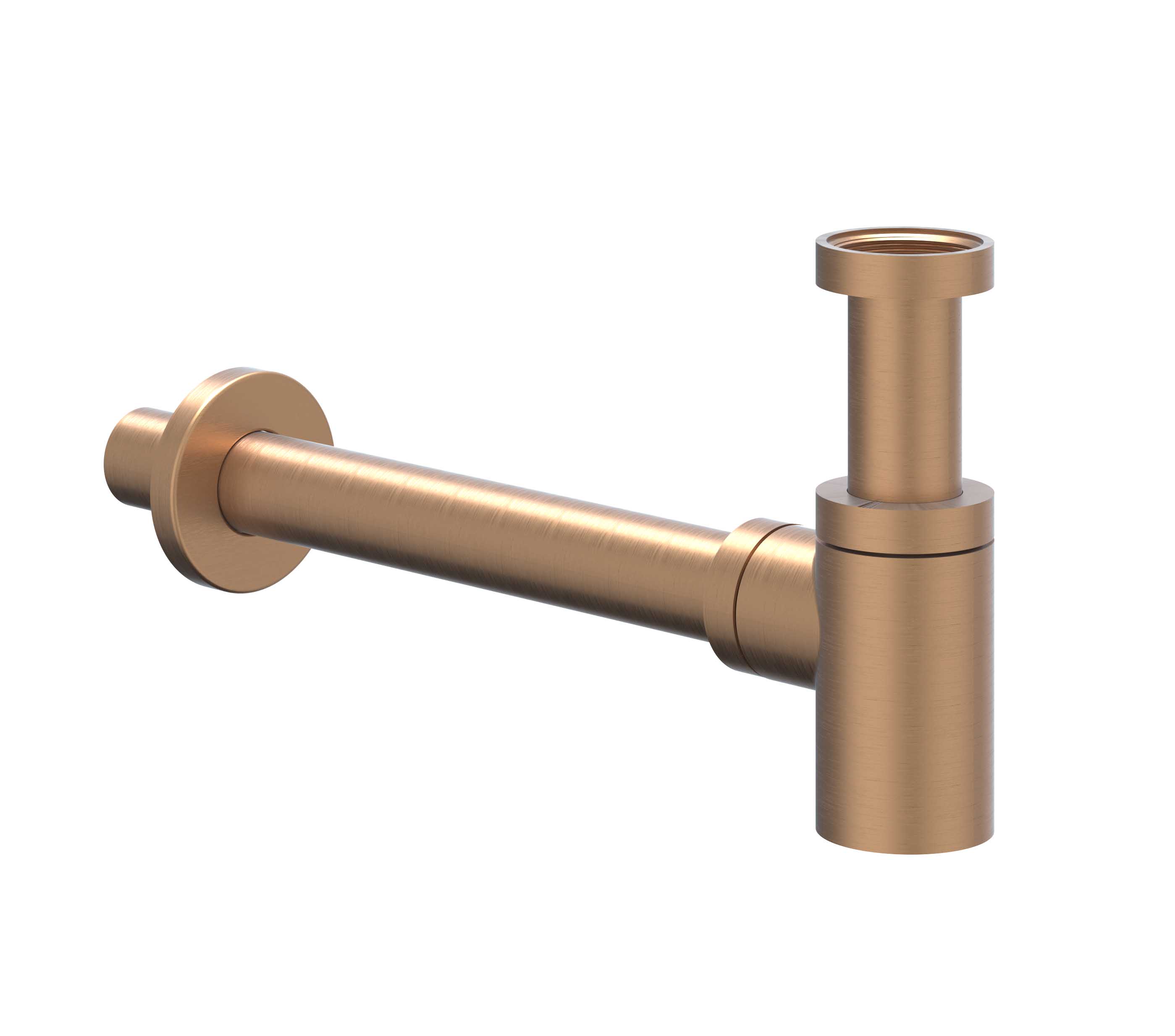 IVY Toebehoren Design sifon laag model 6901855 gebr. mat koper PVD