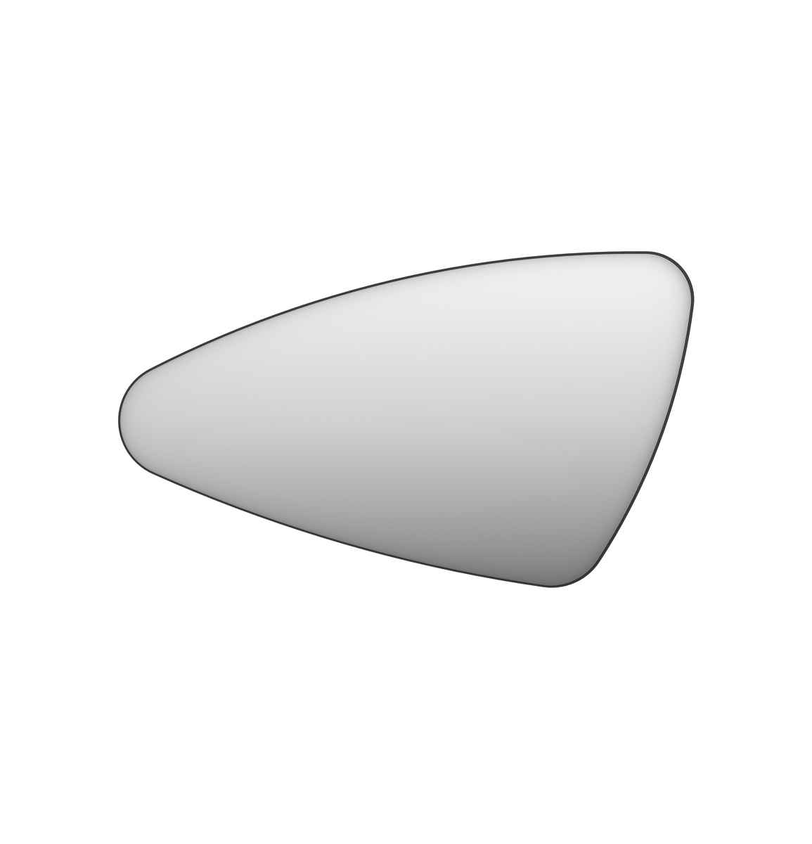 INK spg. SP22 organisch in stalen kader R H700xB1200xD40 Mat zwart / 8409370