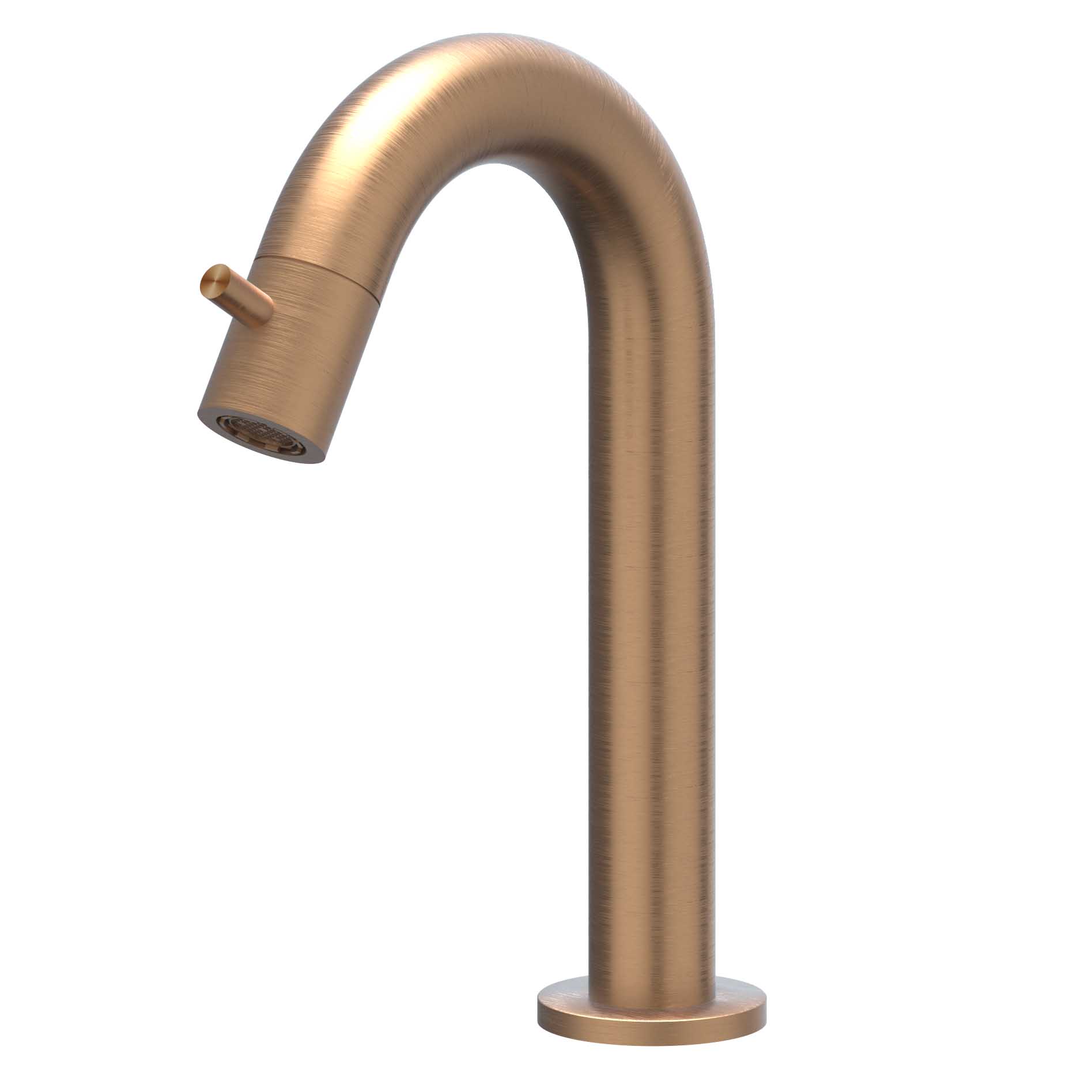 IVY Concord Fonteinkraan gebogen staand model S 6401063 RVS316 gebr. mat koper PVD