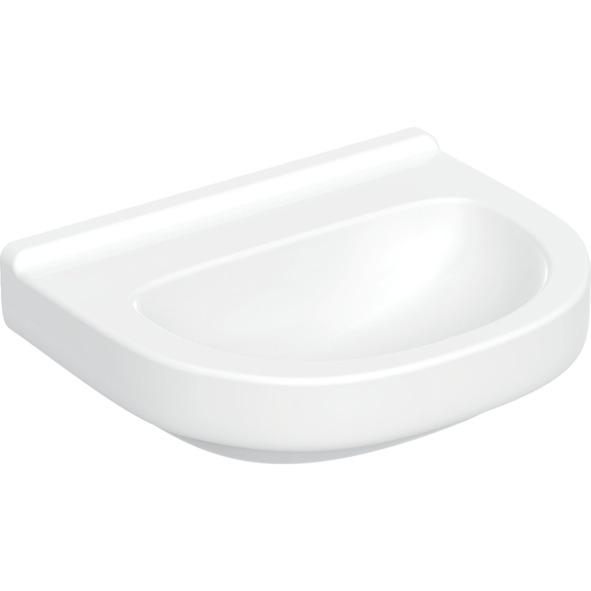 Geberit 300 Basic Arco wastafel 60x49cm z.krgt. z.overl. S8302515000G wit