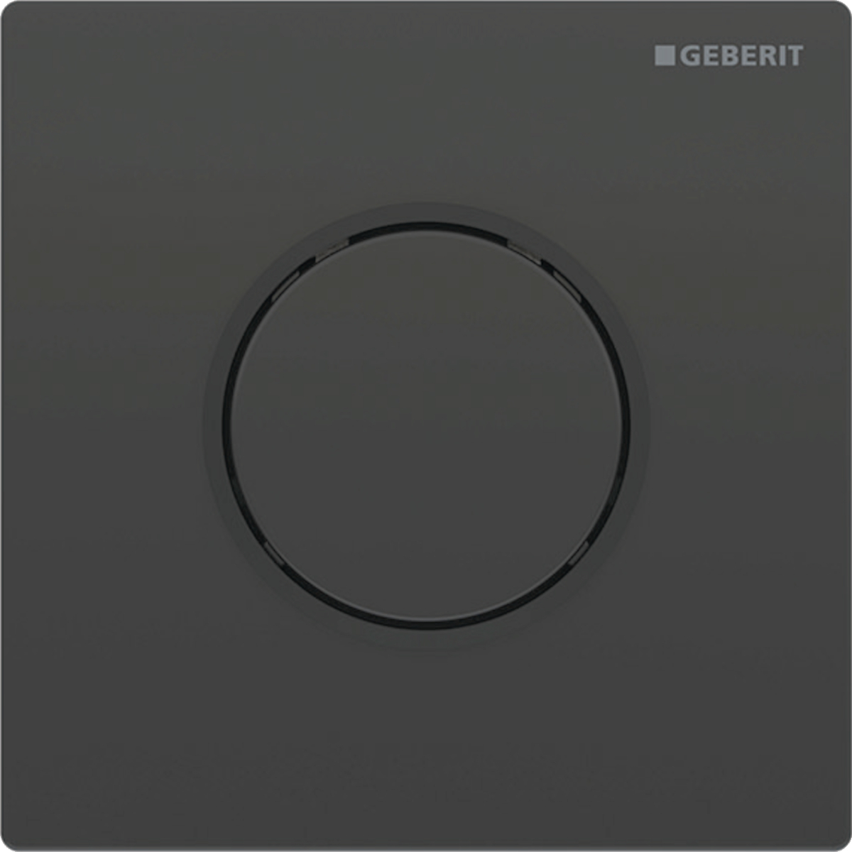 Geberit type 10 ur-sturing pneumatisch round zwart Gitzwart RAL 9005 116.015.DW.1