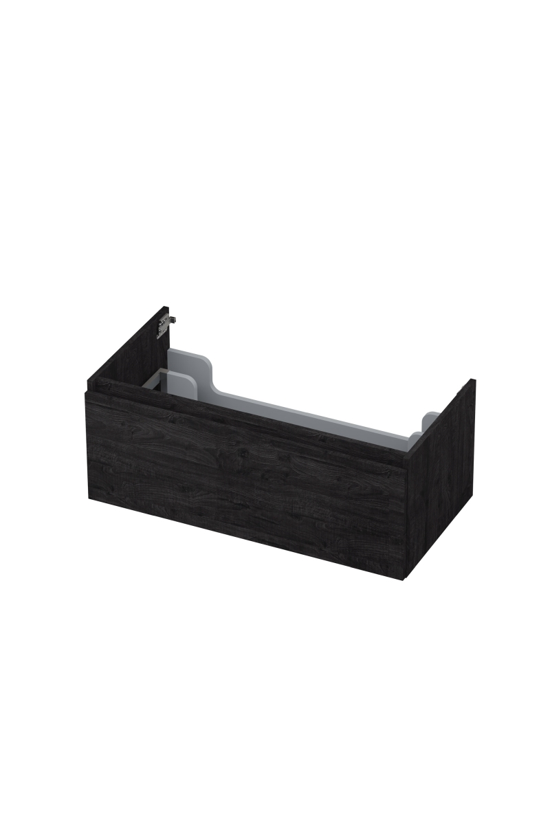 INK onderk. 1 lade greepl. met houten keerlijst 1257538 Houtskool eiken H350xB900xD450