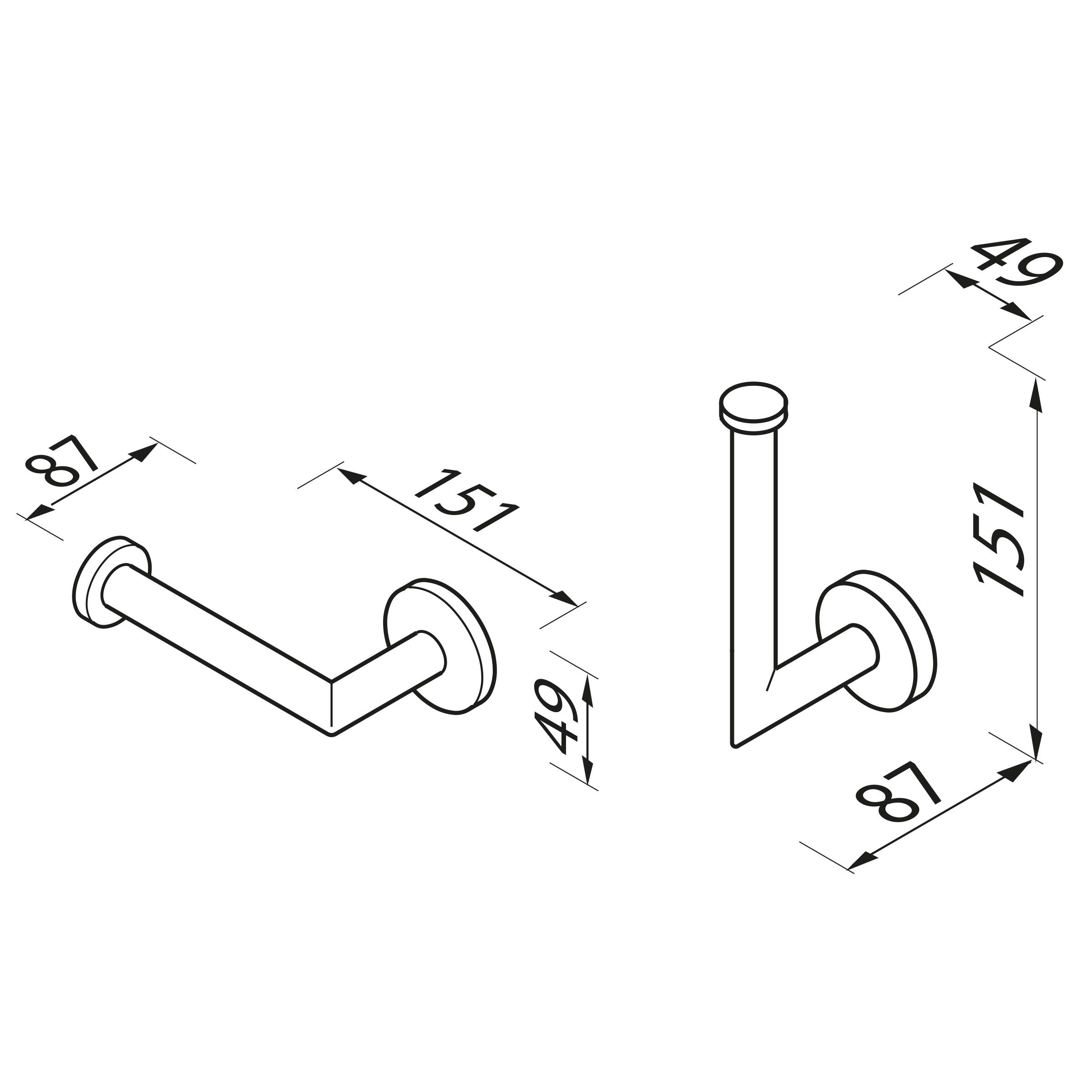 Geesa Nemox brushed bronze Toiletrolhouder / Reserverolhouder 916509-10