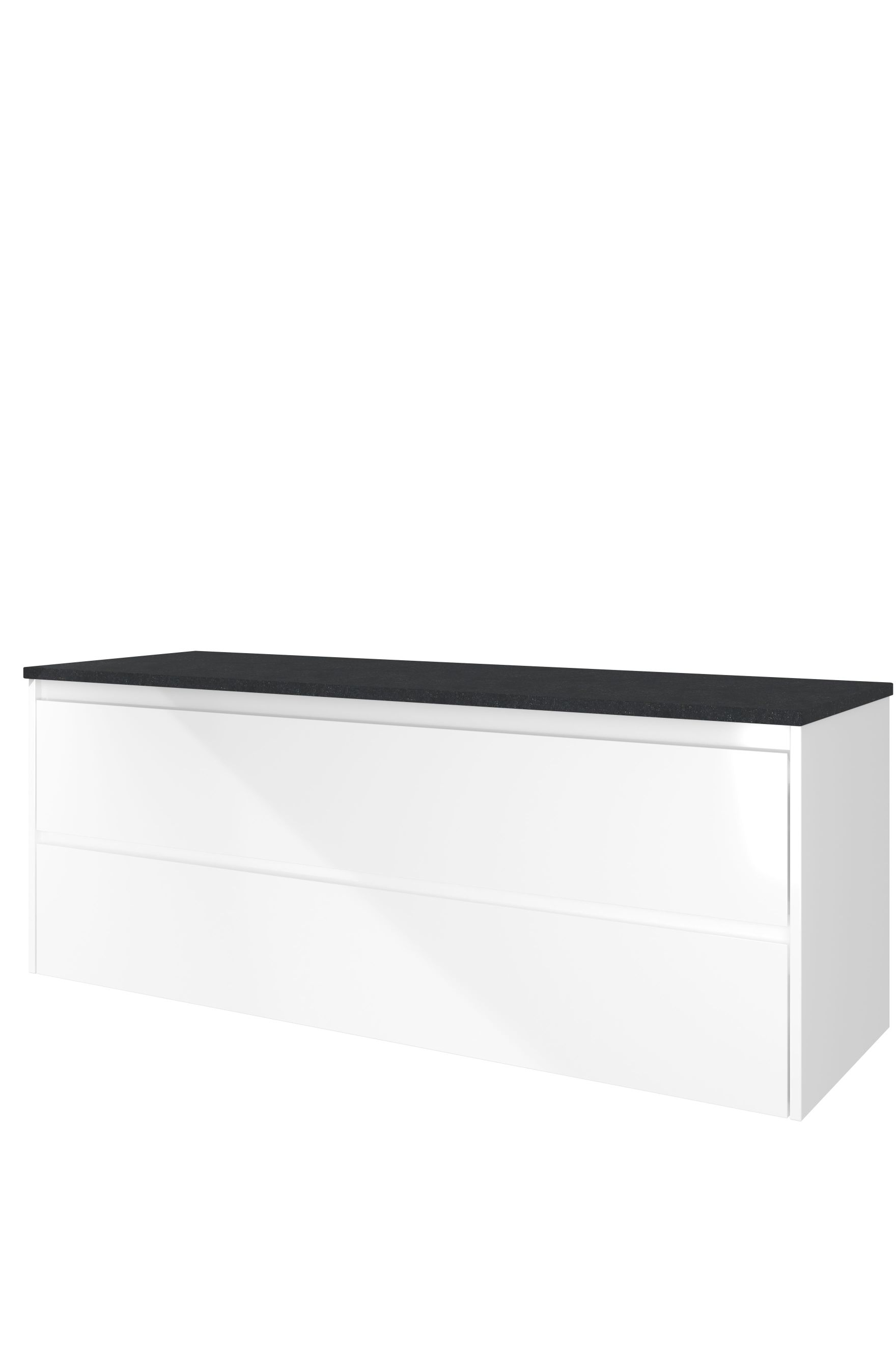 Proline Top afdekplaat hardsteen onderk. symm. H540xB1400xD460 Glans wit/Blue stone / 1817984