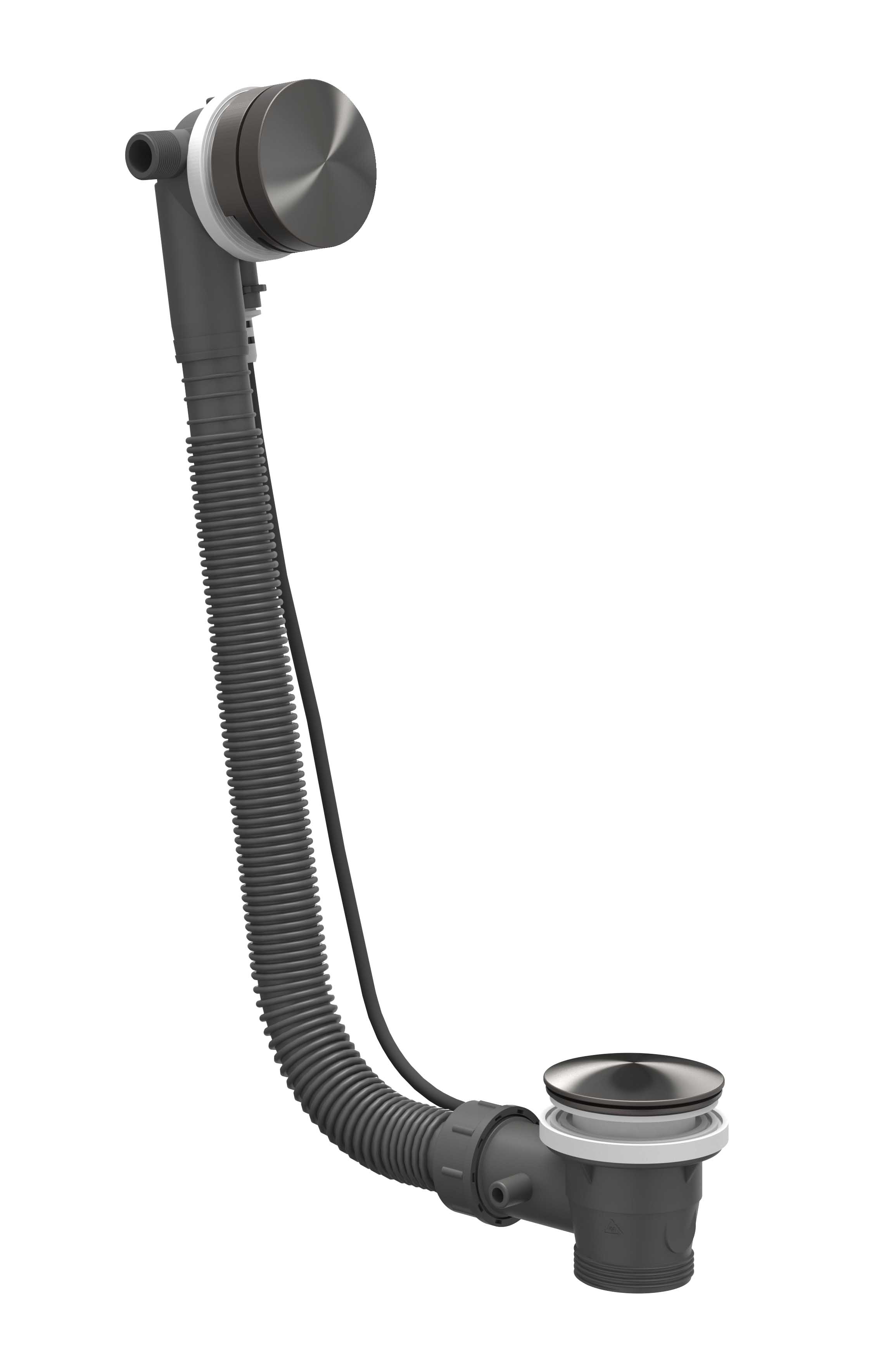 IVY Toebehoren Badoverloopset 6903114 RVS316 gebr. carbon black PVD