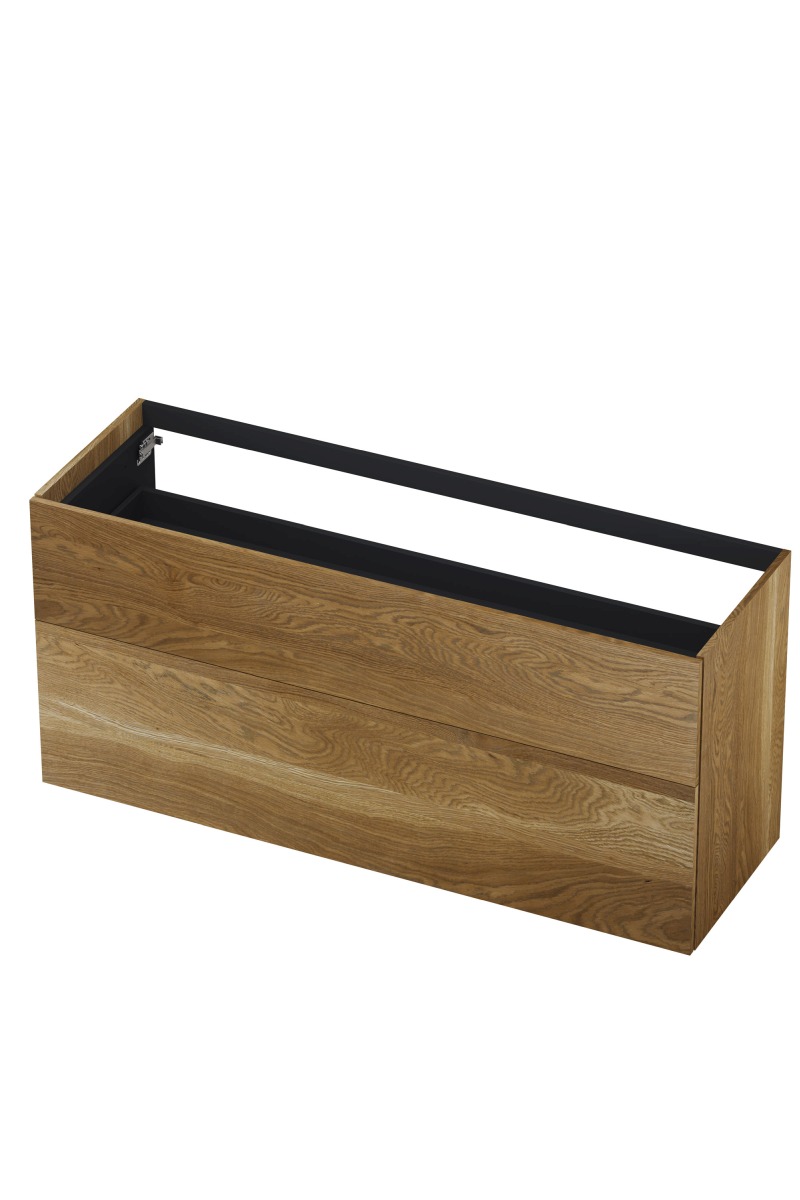 INK onderk. 2 laden push to open 65cm echt hout 1259308 Massief eiken H650xB1400xD450