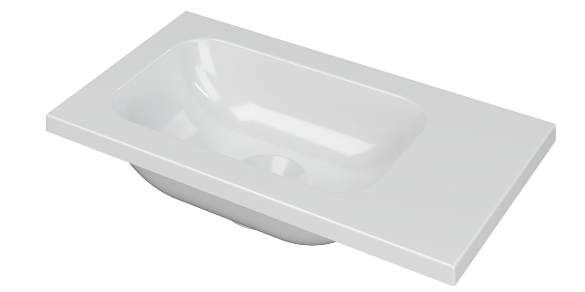 INK Enter Fontein porselein zonder krgt. universeel H16xB400xD220 Glans wit / 3404356