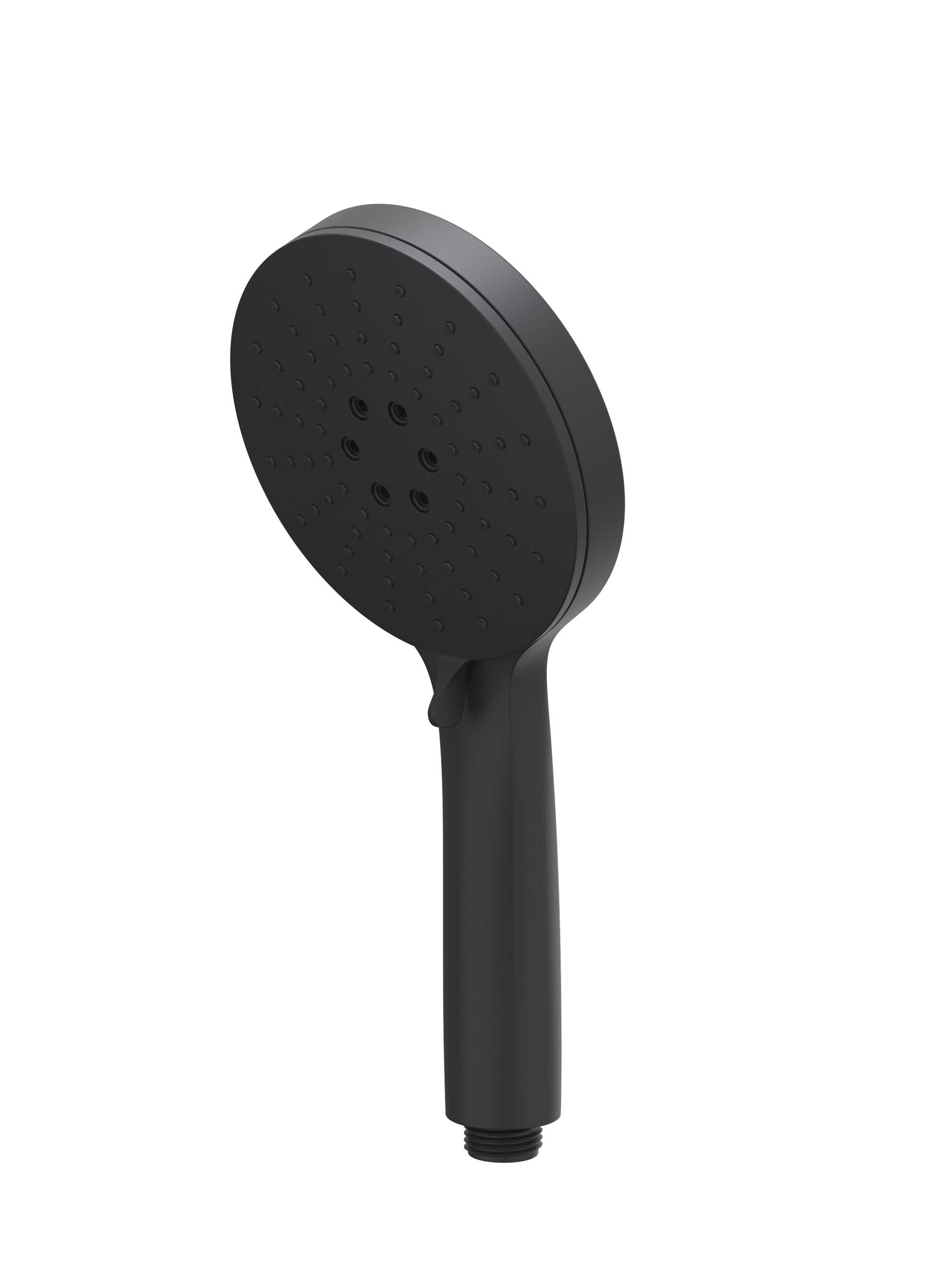 IVY Toebehoren Handd 3-standen m/antikalk nozzels van ABS kunststof 6900402 Mat zwart PED