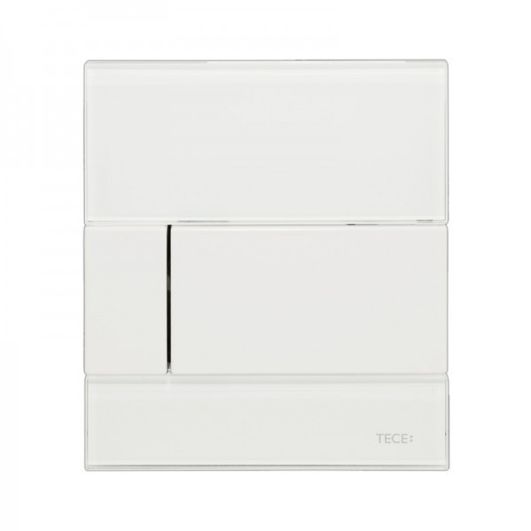 TECEsquare urinoir bedieningsplaat 9242800  -  Glas wit toets wit