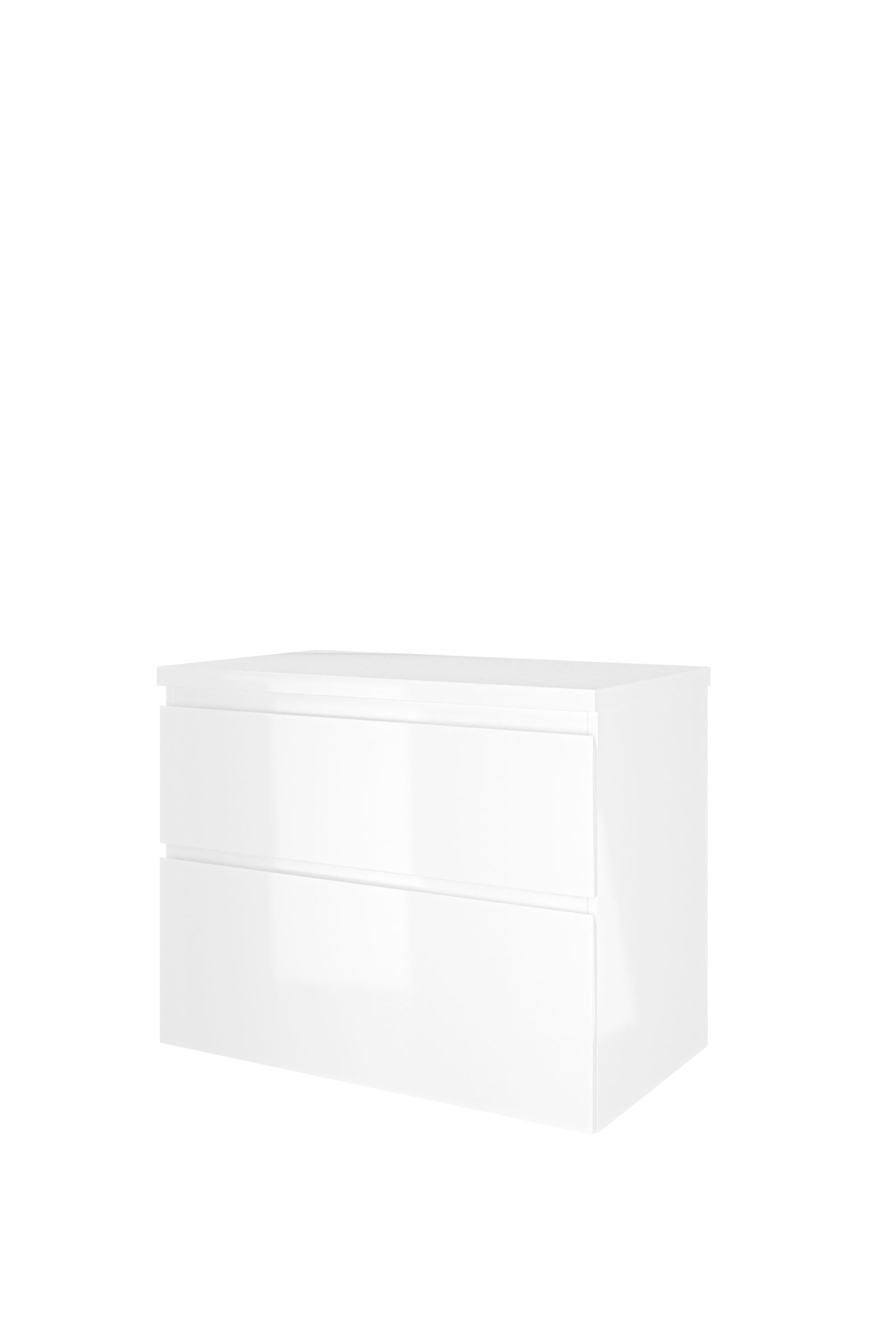 Proline set Top afdekplaat en onderk. a-sym. 1817294 Glans wit H632xB800xD460