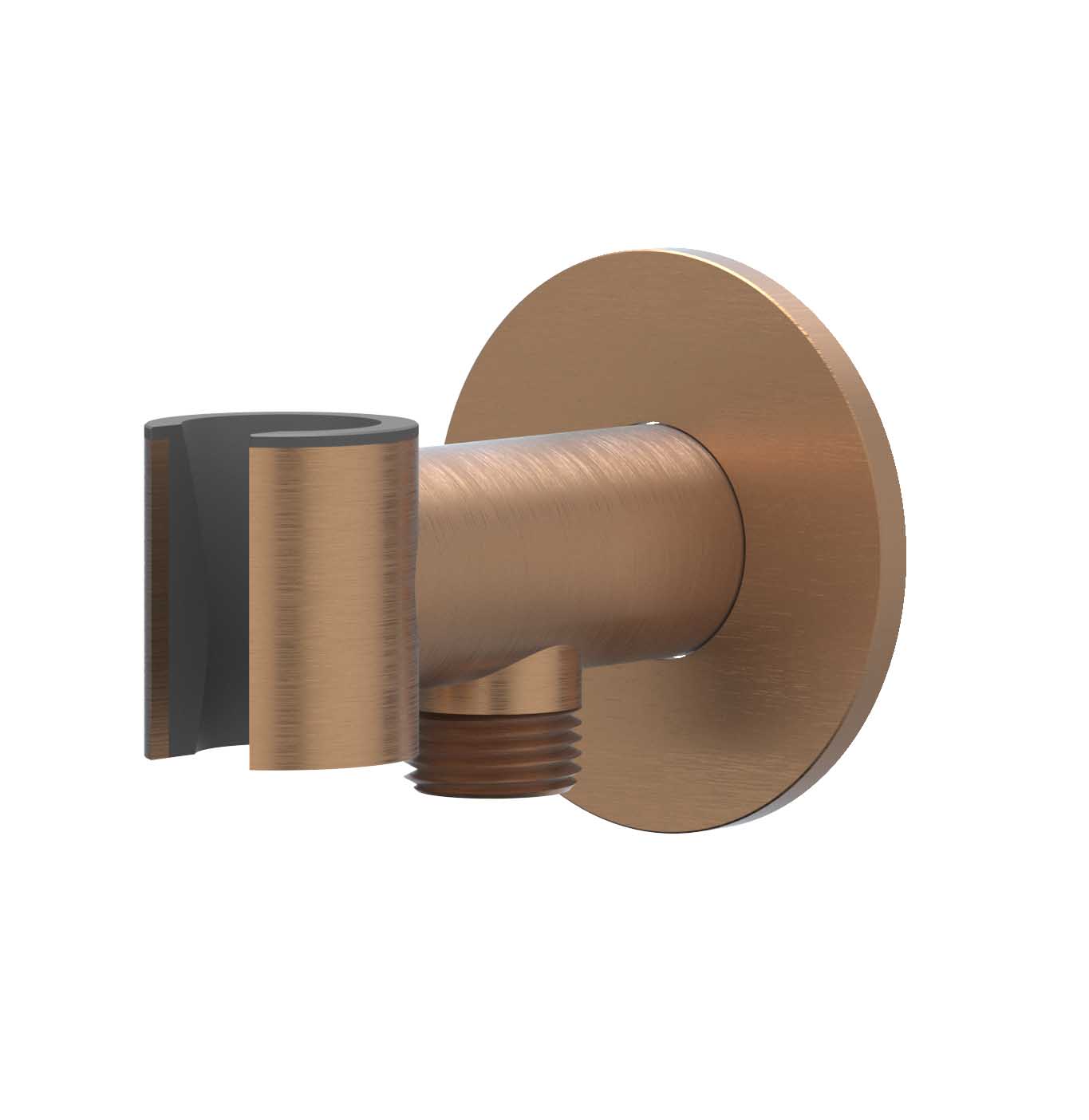 IVY Toebehoren Wandsteun met ge┤ntegreerde wateruitlaat 1/2 6900213 RVS316 gebr. mat koper PVD