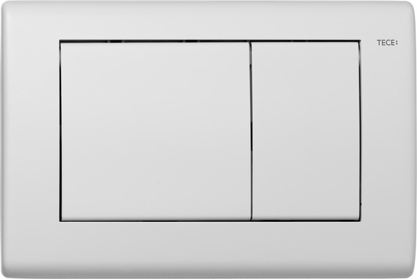 TECEplanus wc-bedieningplaat RVS 9240322  -  Zijdewit mat