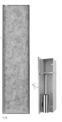 Looox Inbouw toiletborstelgarnituur betegelbaar CL-8-A Antraciet