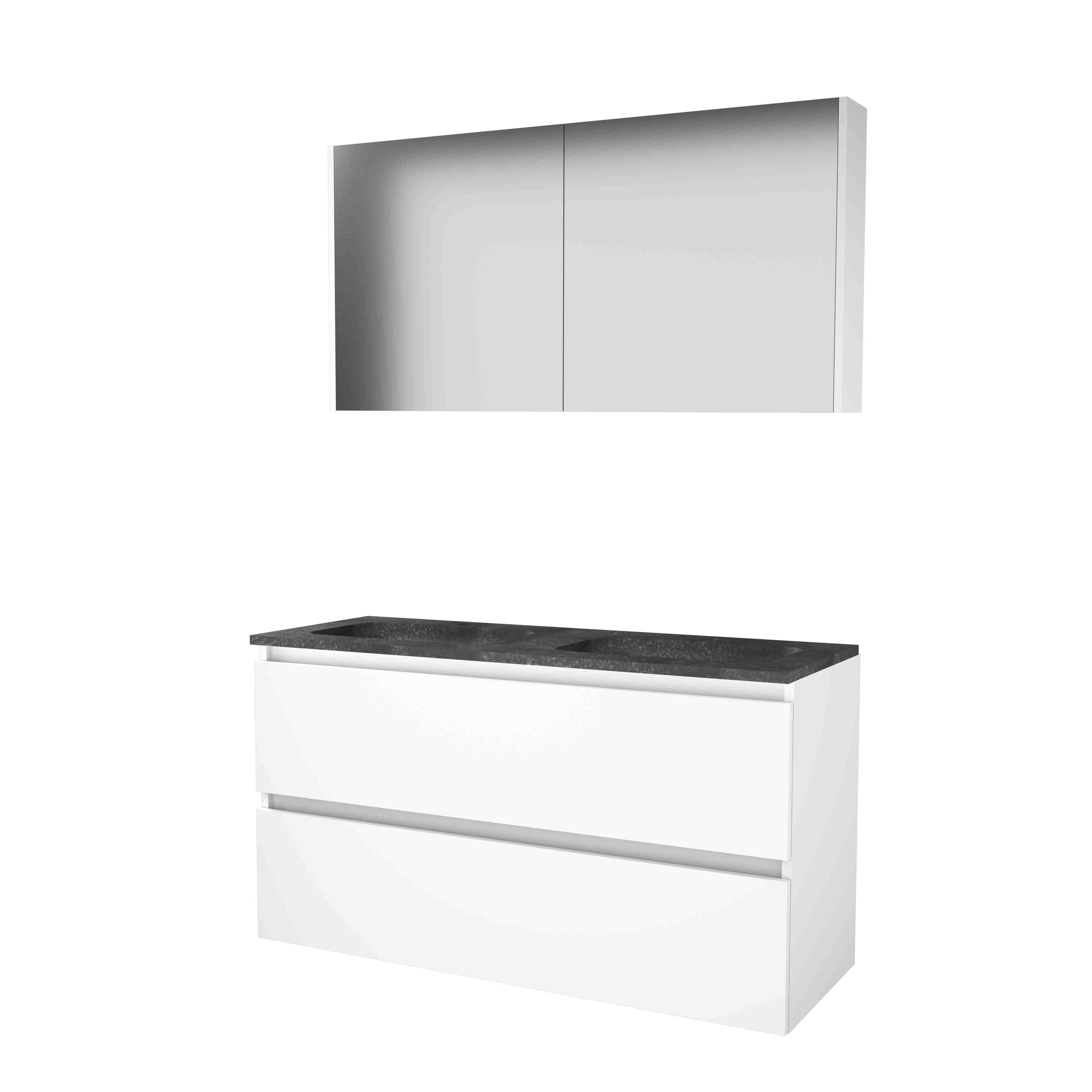 Basic Comfort 46 onderk. GL incl. 2 la + hardst. wast. incl. 2 krgt. incl. sp.kast B1200xD460 Ice White / 1813171