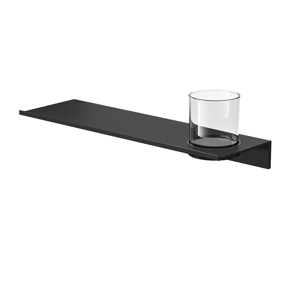 Geesa Leev Planchet 40 cm Zwart met glas 918202-06-400
