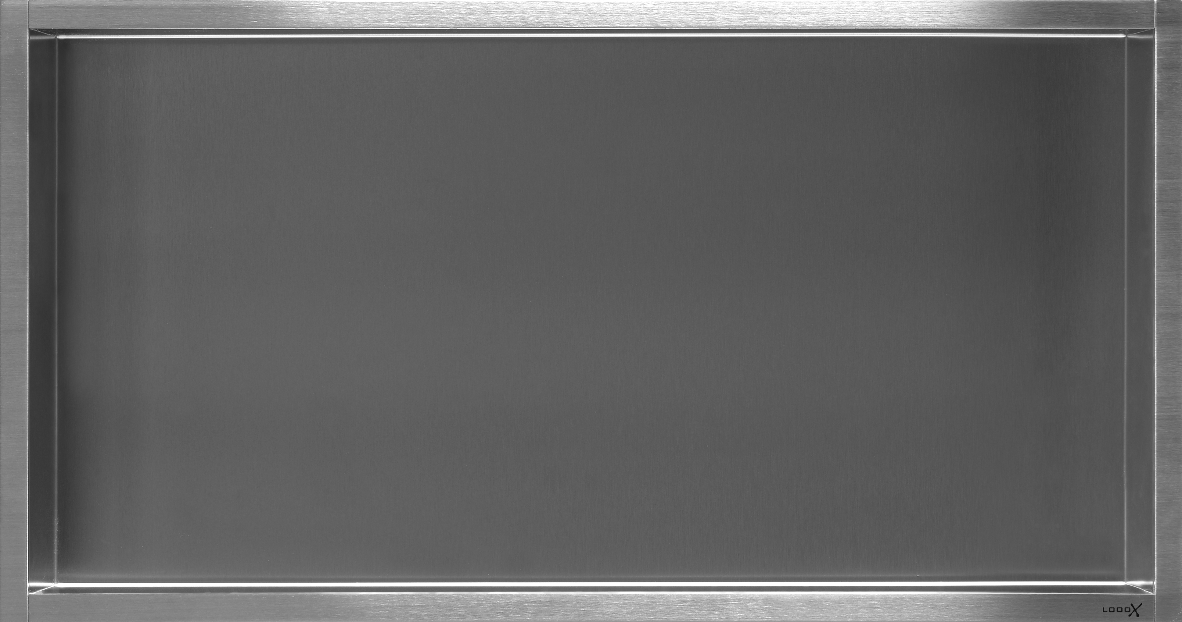 LoooX BOX60 inbouwnis 600 x 300 mm. RVS geborsteld BOX60