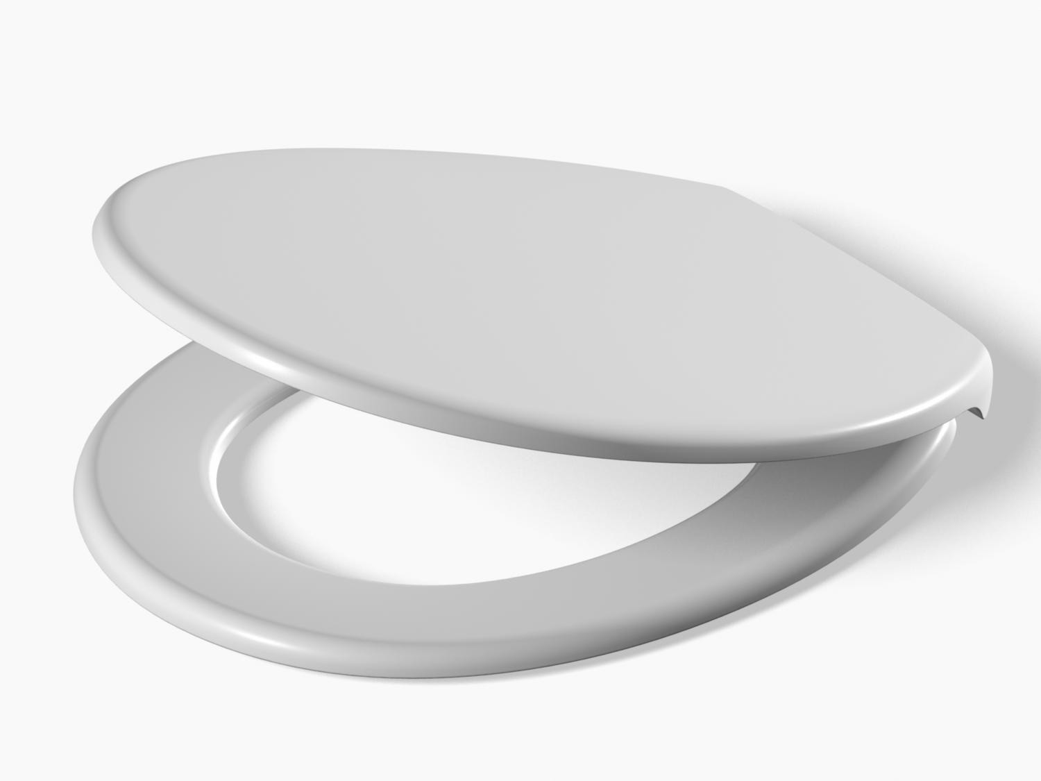 Rapo Rondo closetzitting 280S wit 750120 met RVS bevestiging ( 6 p.doos )