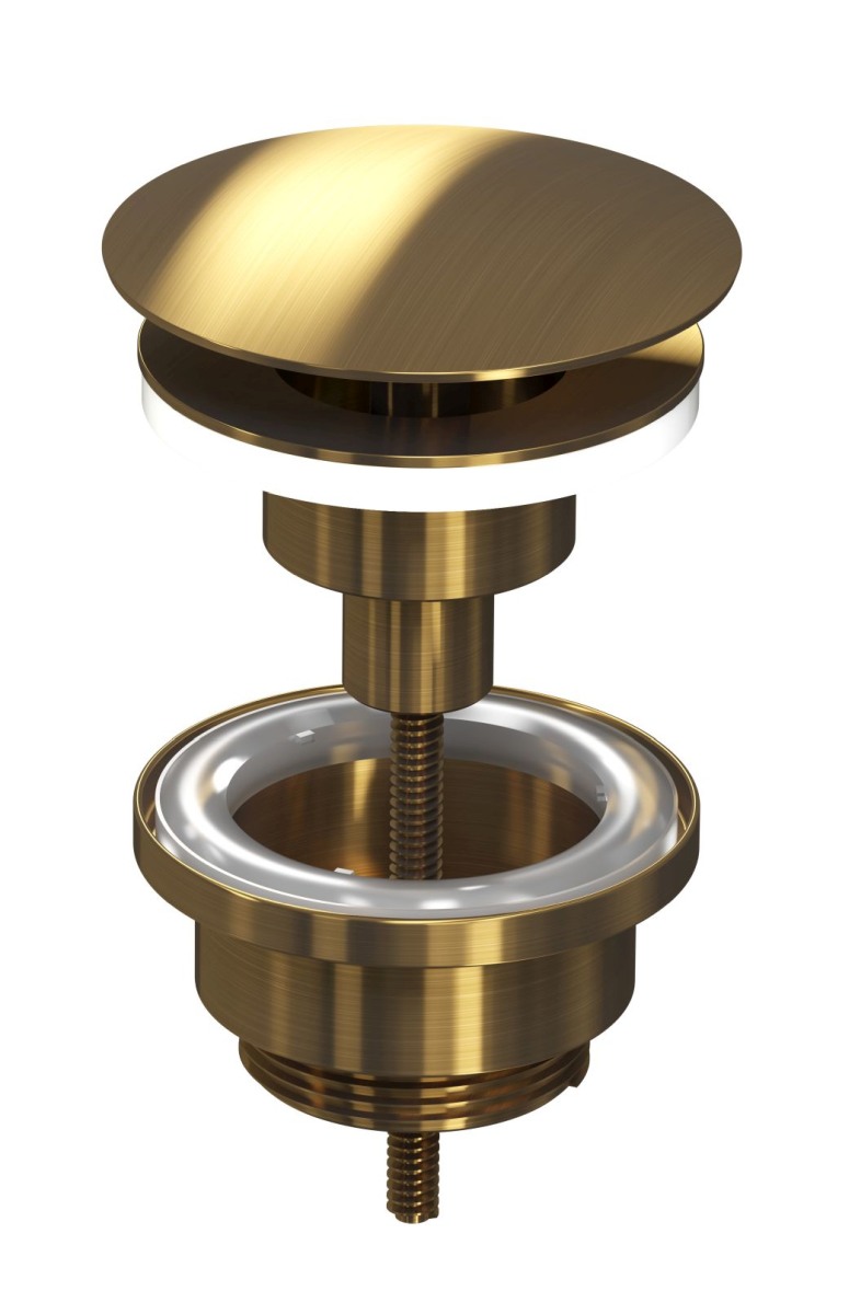 INK Designplug always open Brushed mat goud / 9902324