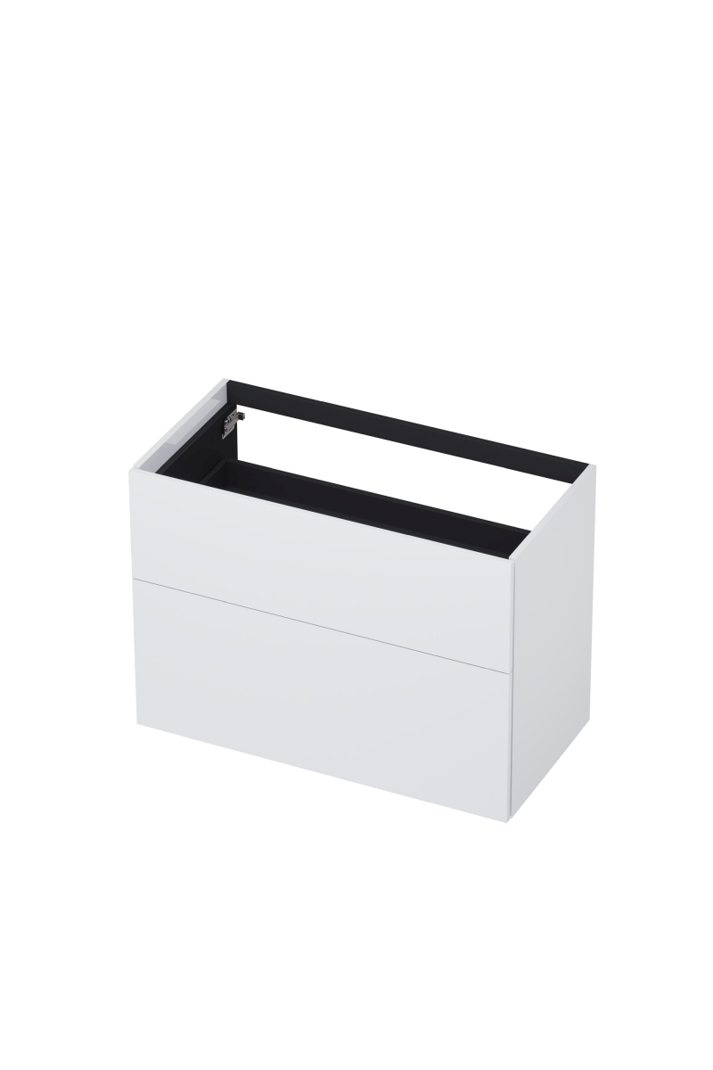 INK onderk. 2 laden push to open 65cm gelakt 1259054 Hglans wit H650xB900xD450