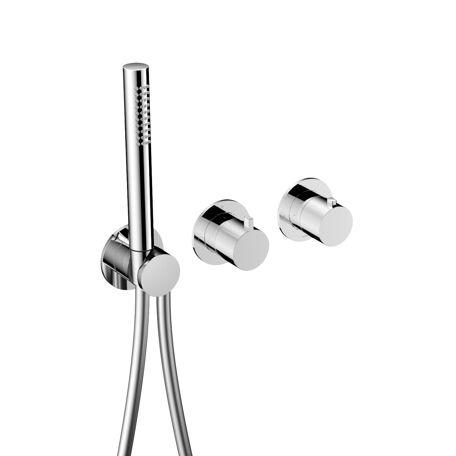 Hotbath Ace afbouwdeel inbouw thermostaat m. 2-weg stop-omstel m. handd./doucheslang AC071EXTCR Chroom