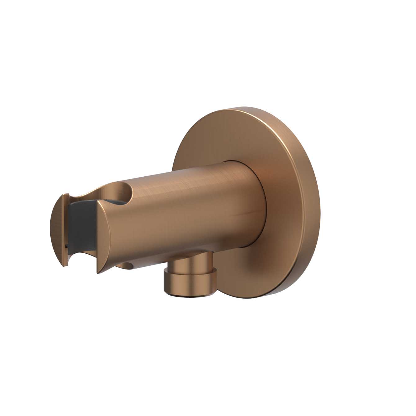 IVY Toebehoren Wandsteun met ge┤ntegreerde wateruitlaat 1/2 6900205 gebr. mat koper PVD