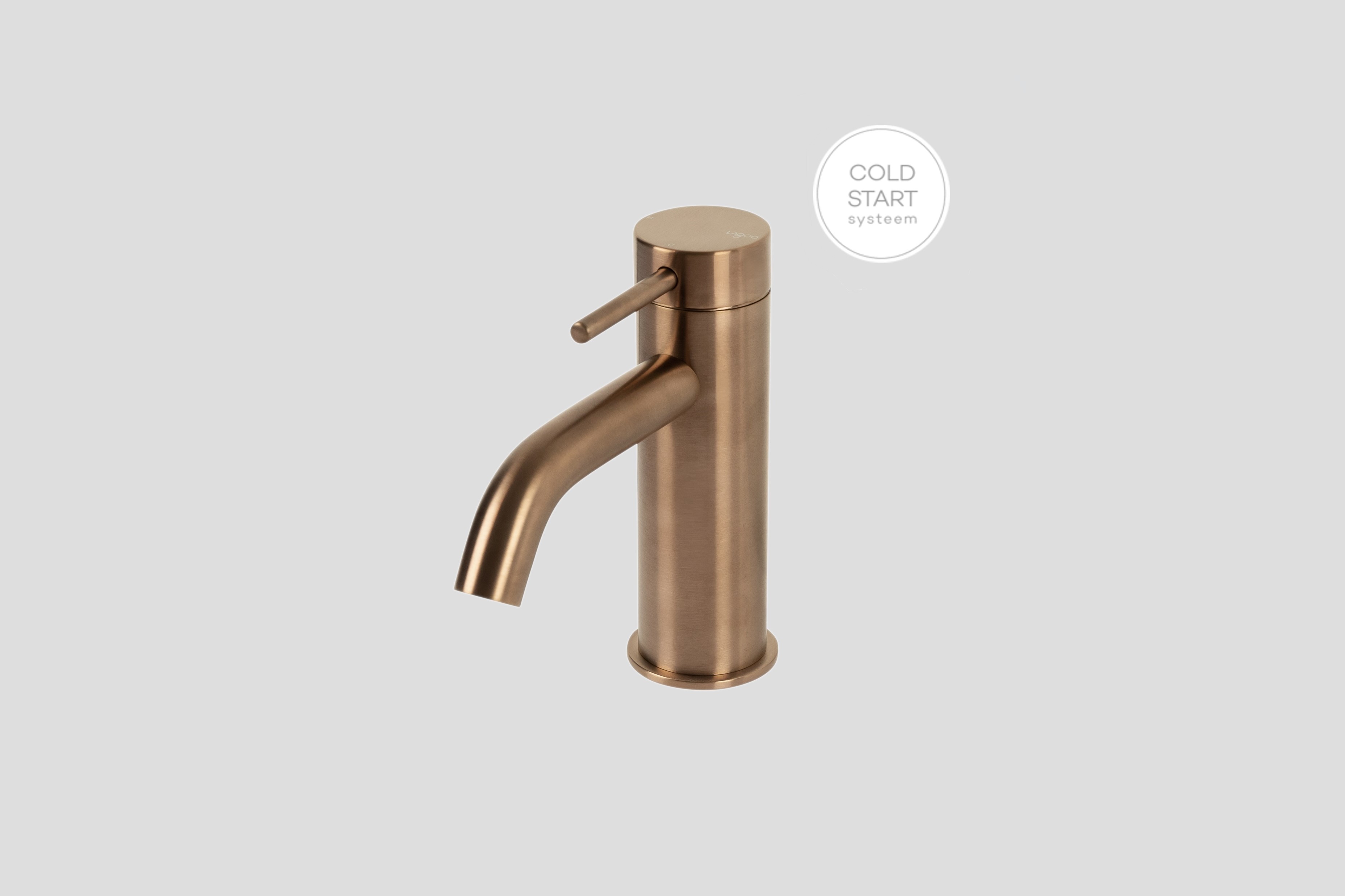 Lagoo Garda wastafelmengkraan regular G1100BK Brushed Copper PVD