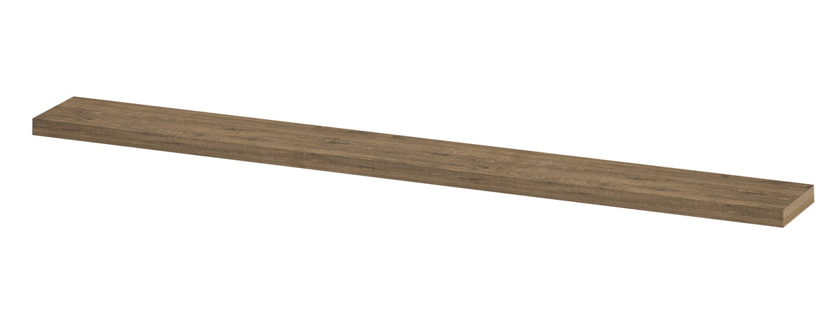 INK wandplank in dekor dikte 35mm voorzijde afgekant tbv nis 1258720 Naturel eiken H35xB1800xD200
