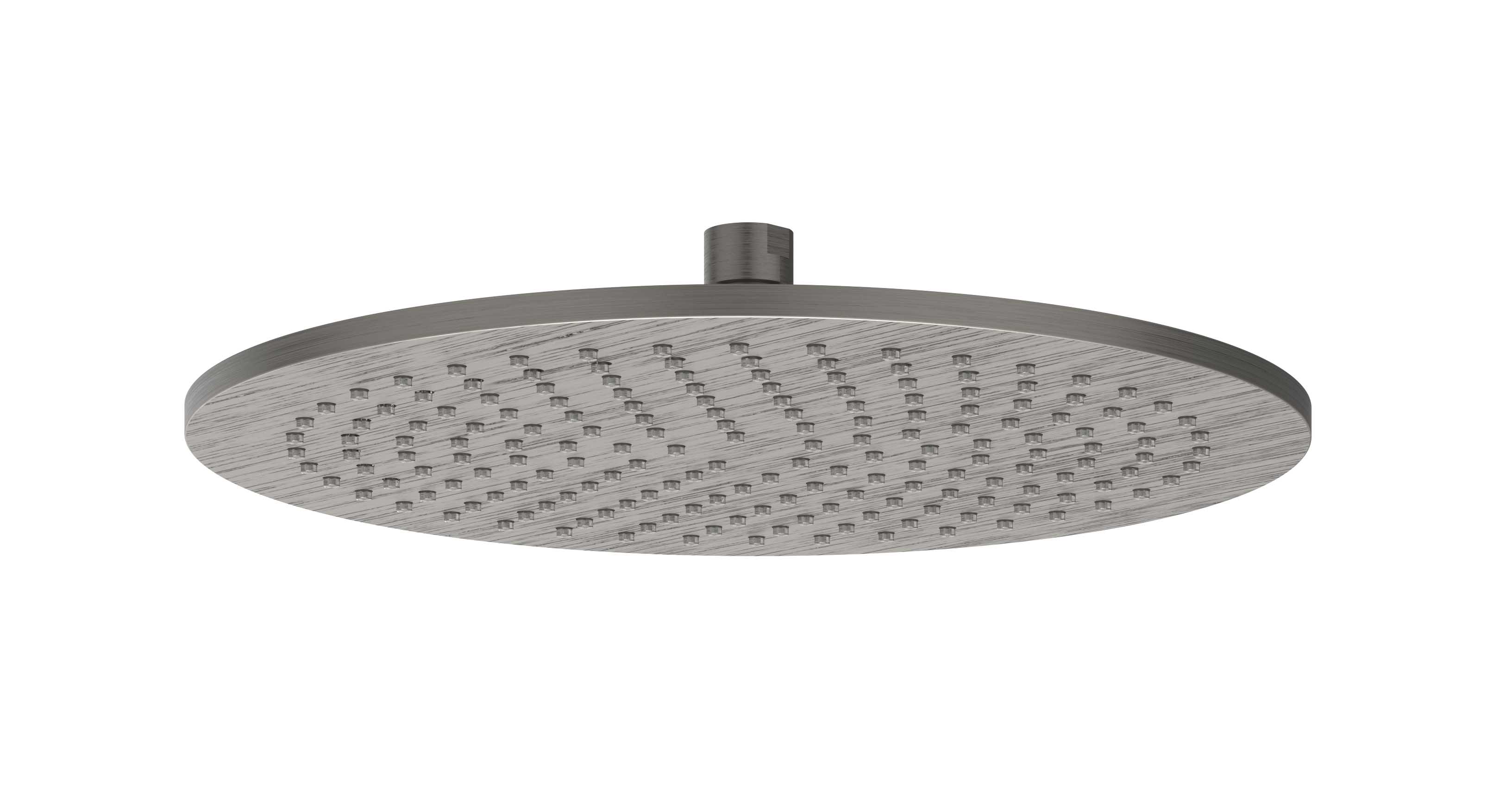 IVY Toebehoren Hoofddouche medium 30cm met antikalk nozzels 6900756 gebr. metal black PVD