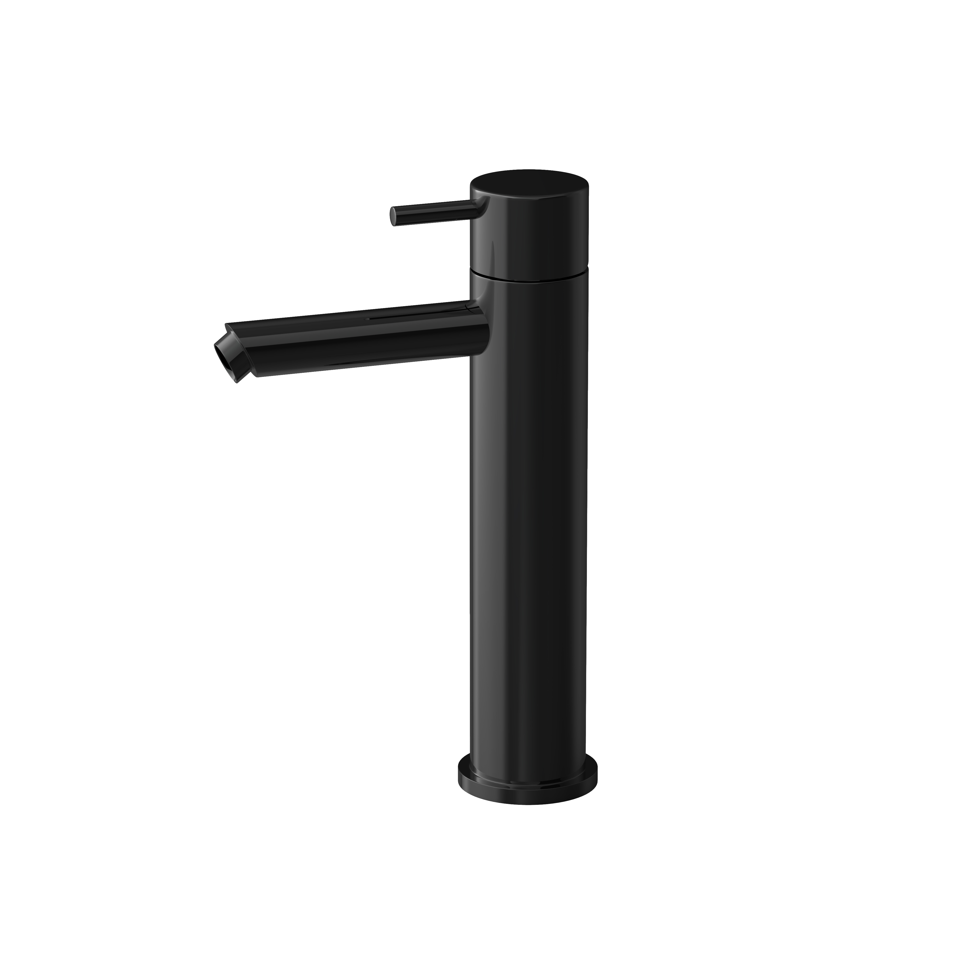 Hotbath Cobber wastafelmengkraan zonder waste CB003MSPBP Gepolijst zwart PVD