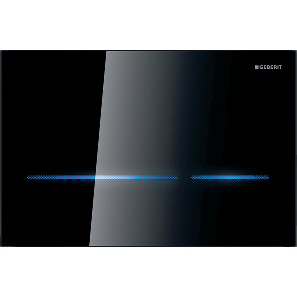 Geberit Sigma80 bedieningsplaat 2- toets square res12cm IR 230V glas zwart 116.090.SG.6