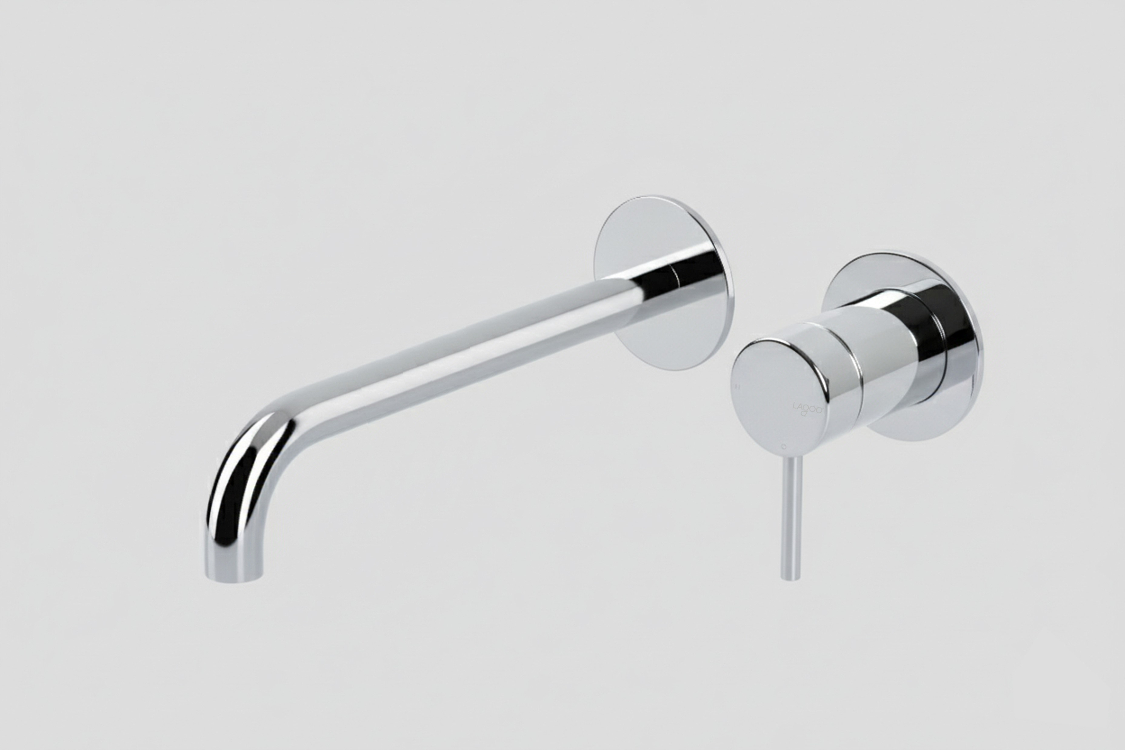 Lagoo Garda inbouw wastafelmengkraan afb.deel met uitloop links 26 cm G1200-26CH Chrome