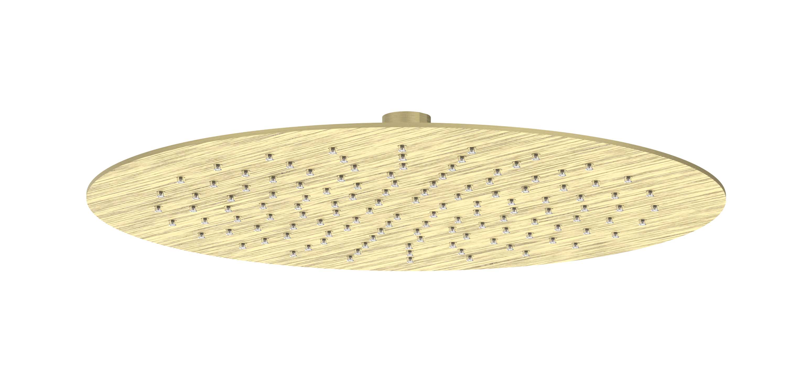 IVY Toebehoren Hoofddouche slim 30cm antikalk nozzels Eco-air 6900604 gebr. mat goud PVD