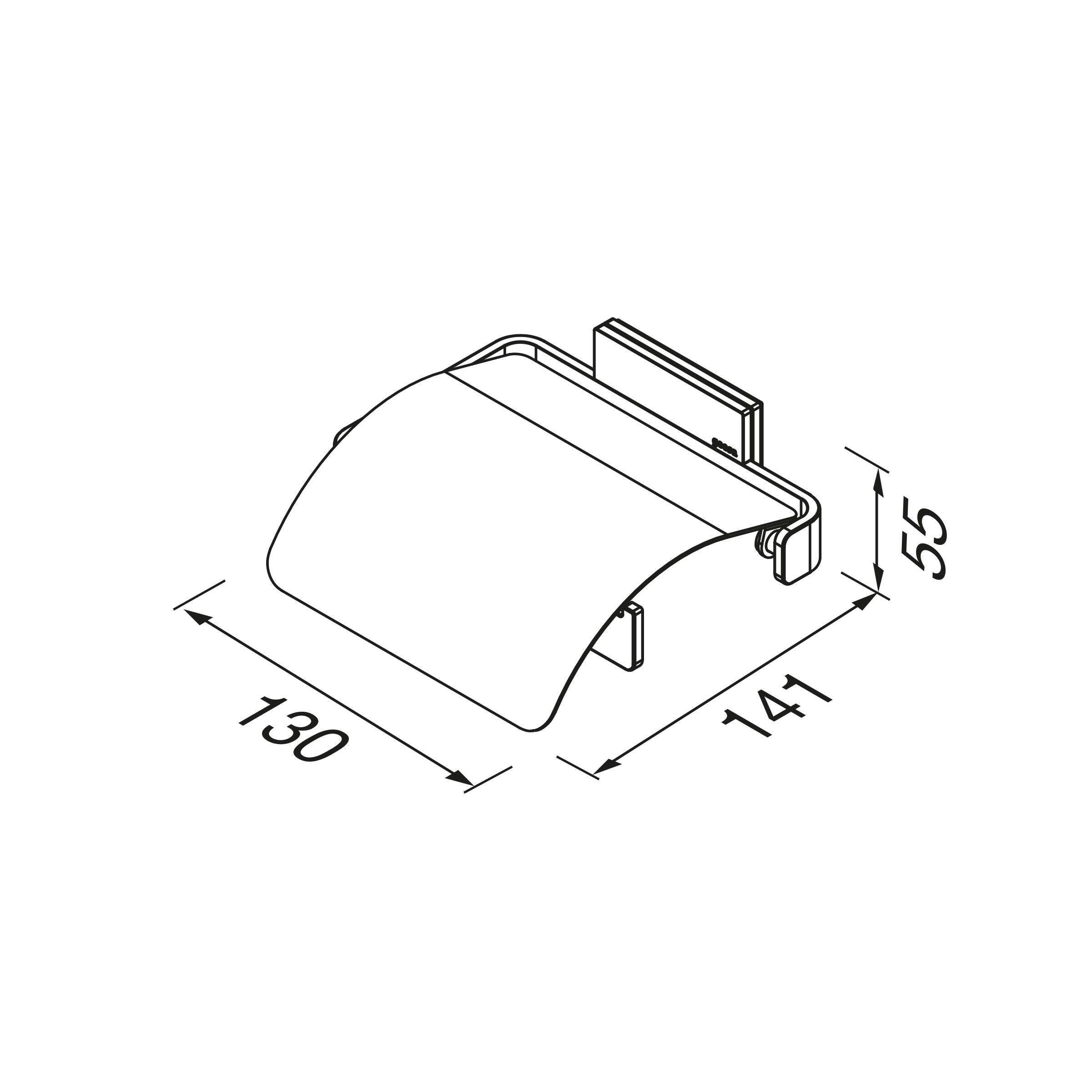 Geesa Craft Toiletrolhouder met klep 911508-02